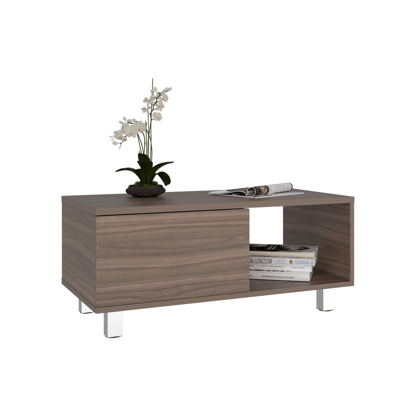 Mesa De Centro Torence 35X80X40 Rta Avellana Zf