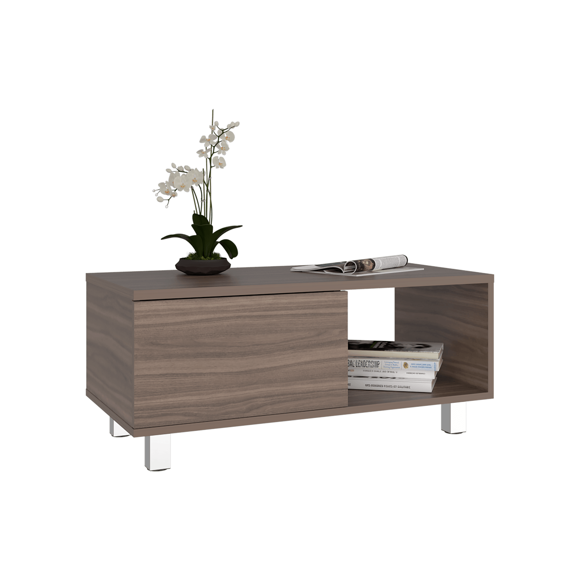 Mesa De Centro Torence 35X80X40 Rta Avellana Zf