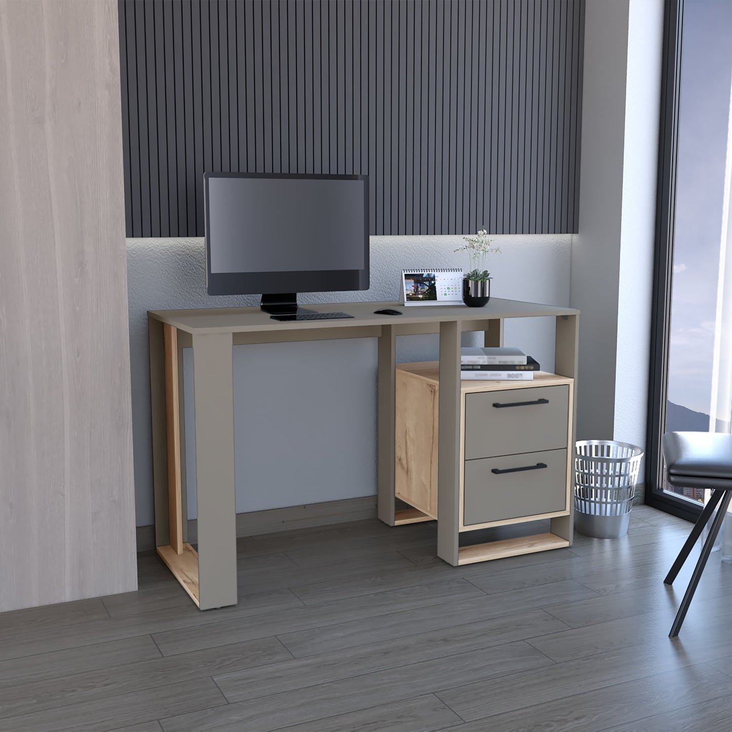 Escritorio Verlot 75X120 Rta Taupe Duna