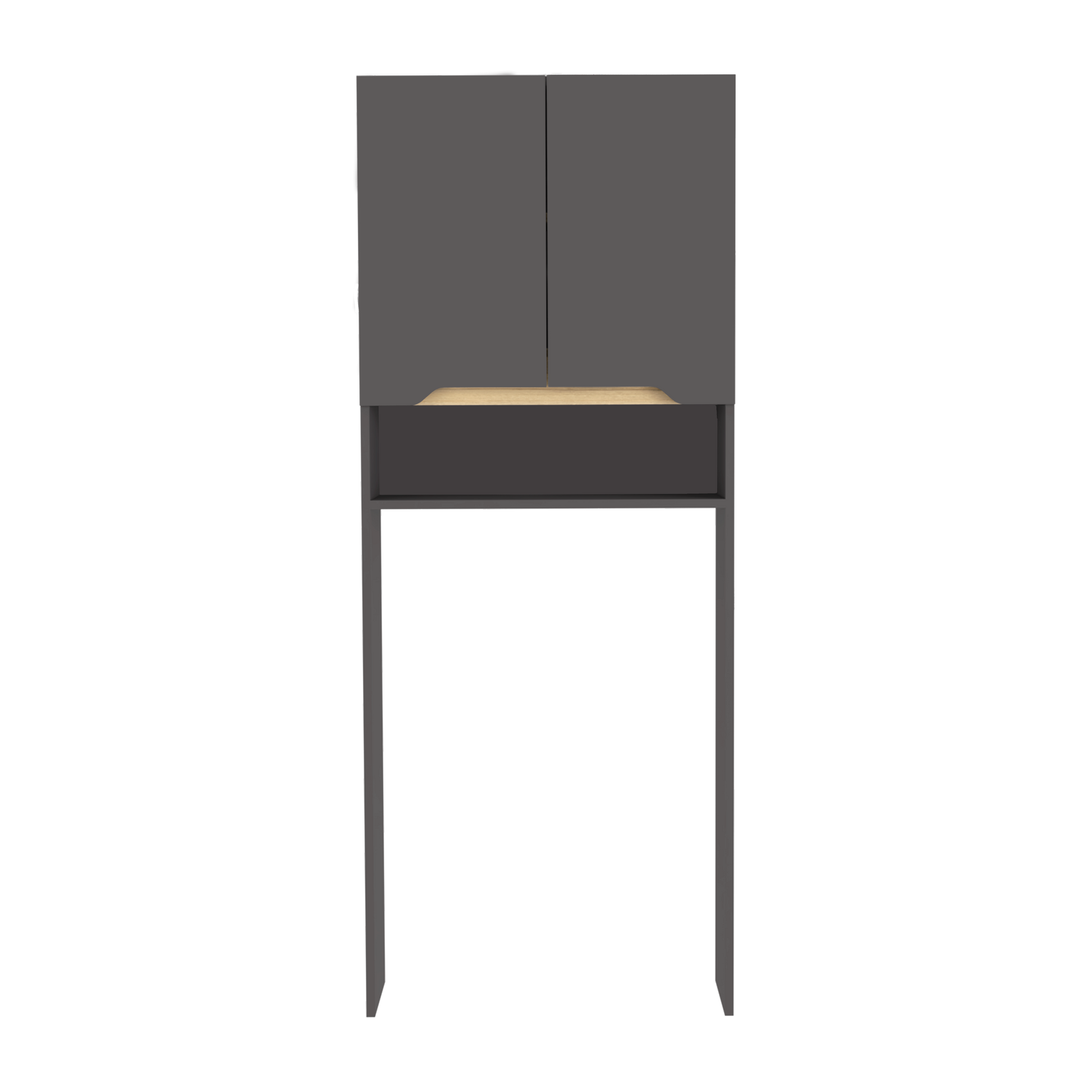 Ahorrador De Espacio Laurent Plomo + Duna Rta 160X63X25