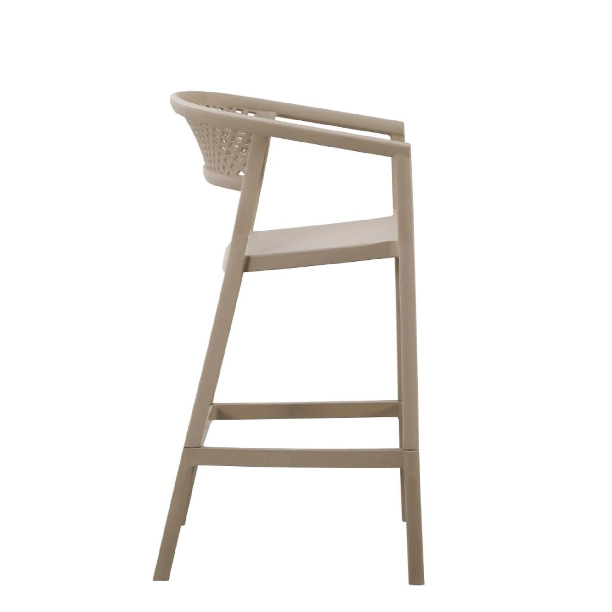 Silla Bar Salvador 105X57X56 Rta Taupe