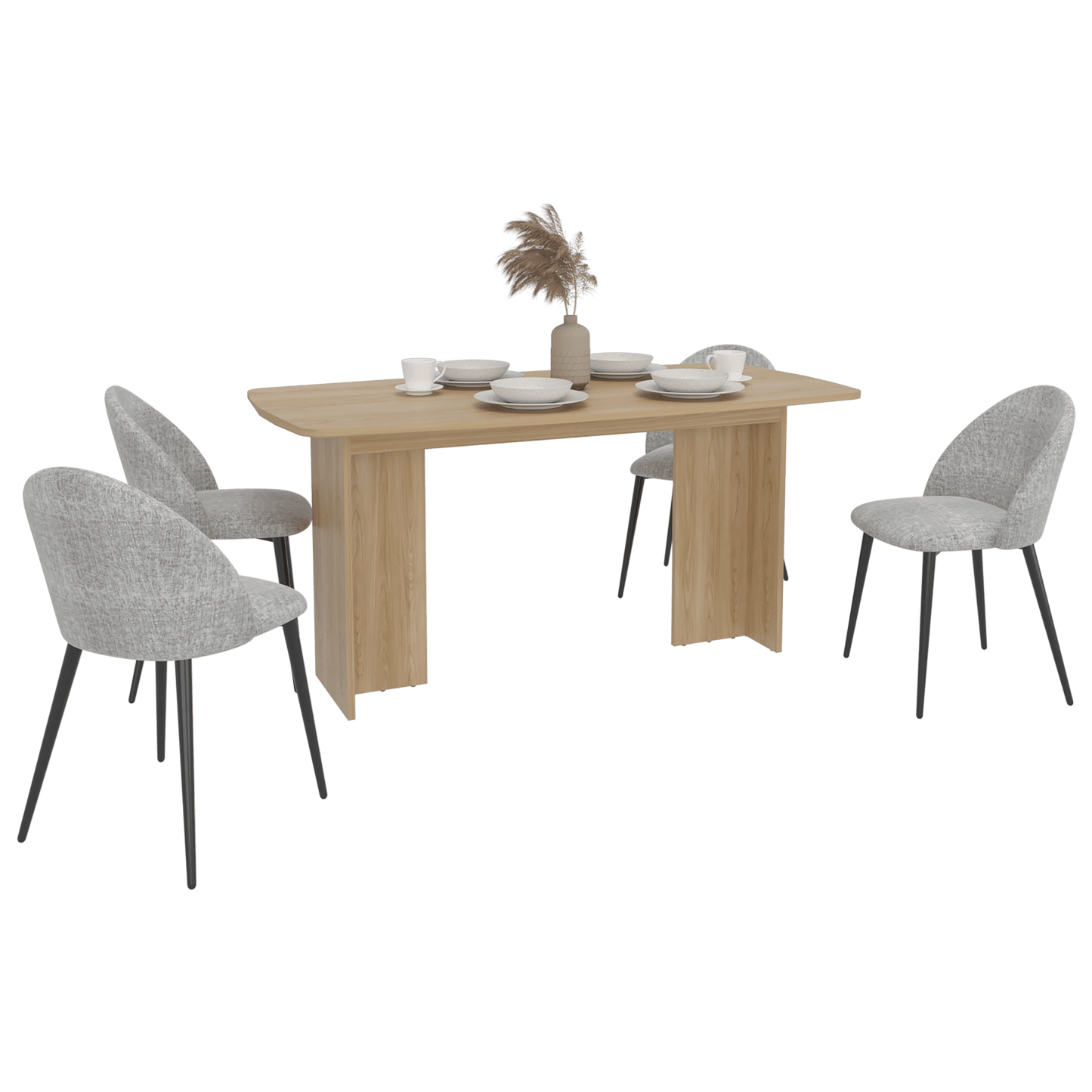 Comedor Bankok 75,6X156X79 Rta  Fresno Europeo