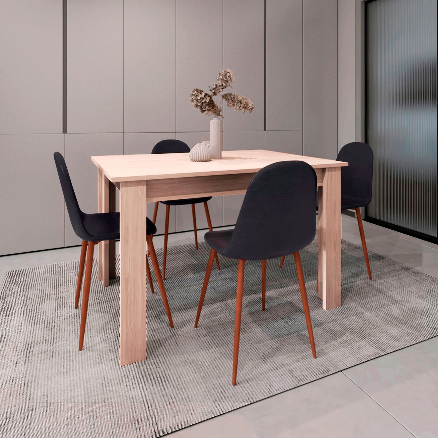 Mesa Comedor Portofino 120 75X120X88 Rta Nacar