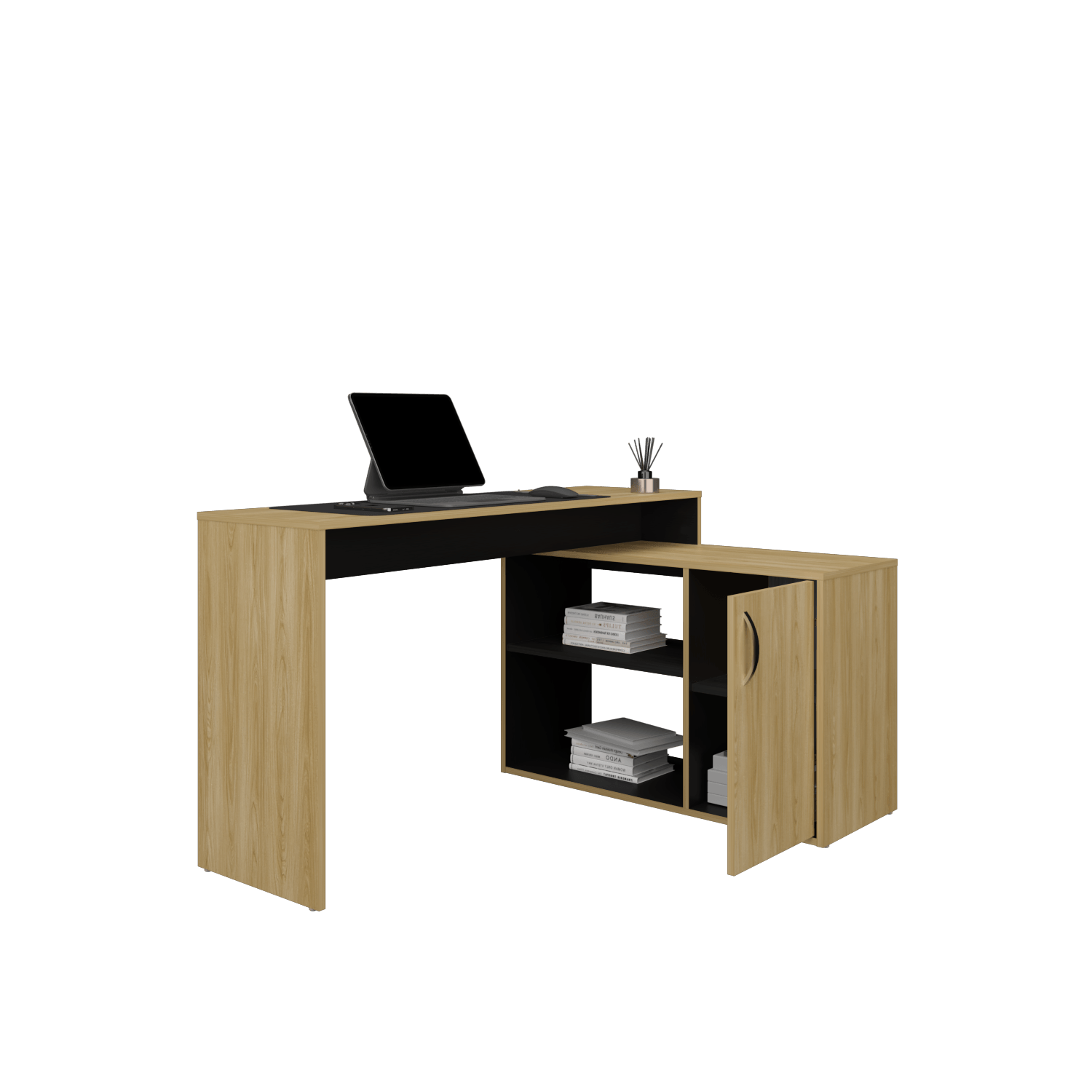 Escritorio Mafe Plus 71X125X90 Rta Fresno Wengue