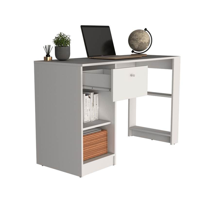 Escritorio Home 75X120X47 Rta Blanco Mqz