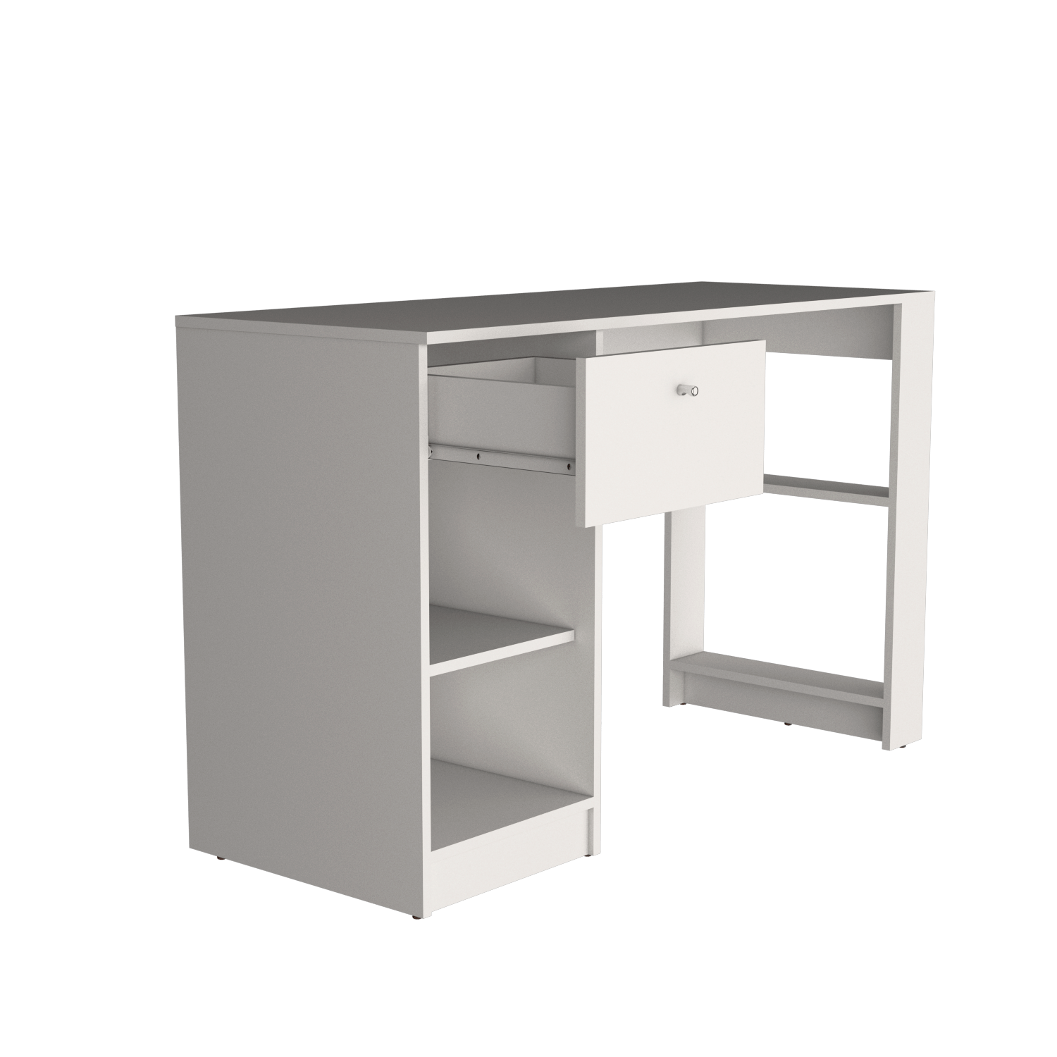 Escritorio Home 75X120X47 Rta Blanco Mqz