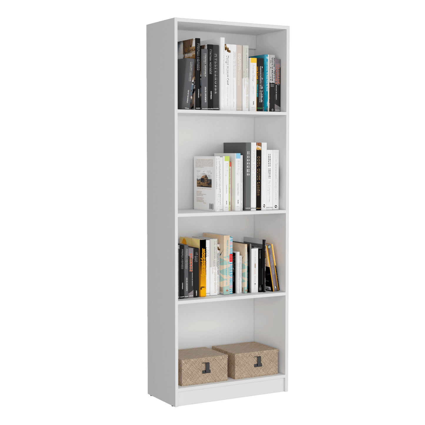 Estante Home E1 4 Espacios 180 X 62 Rta Blanco