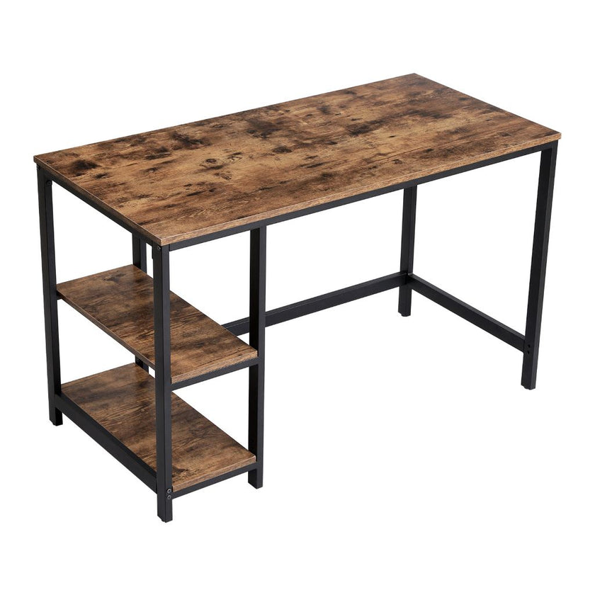 Escritorio Metalico 75 X 120 X 60 Café Rustico