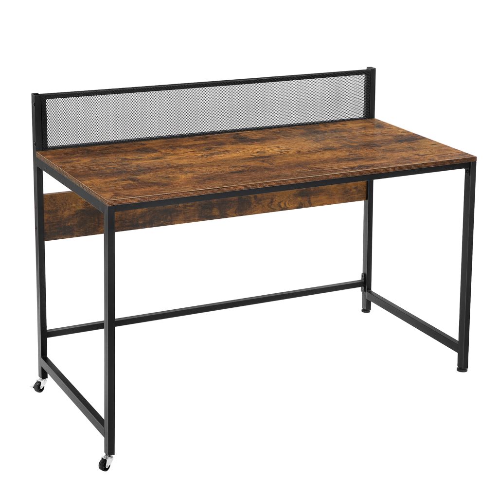 Escritorio Metalico 60 X 120 X 94 Café Rustico