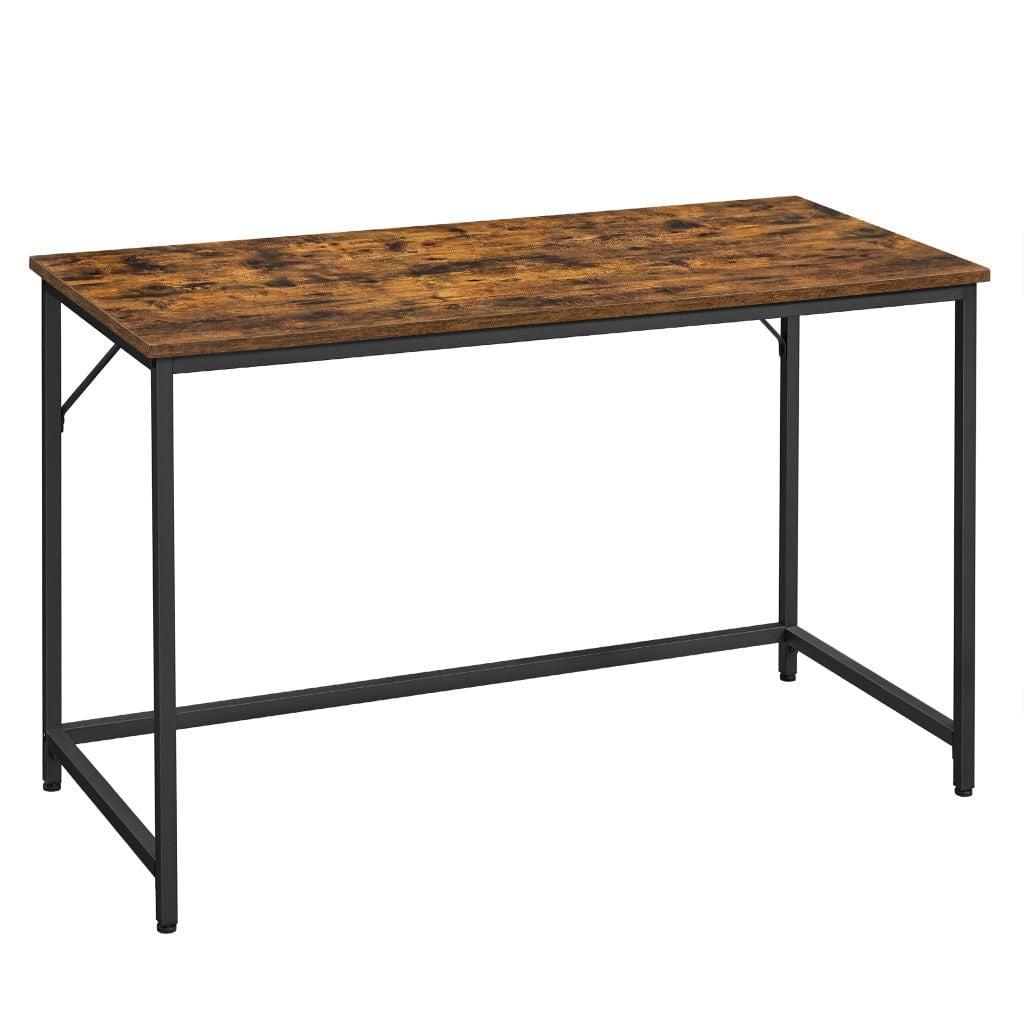 Escritorio Metalico 75 X 120 X 60 Café Rustico