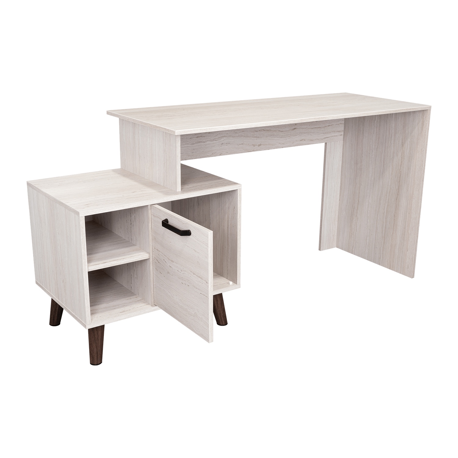 Escritorio Leira 150 1Puerta  75X151 Rta Tivoli Blanco