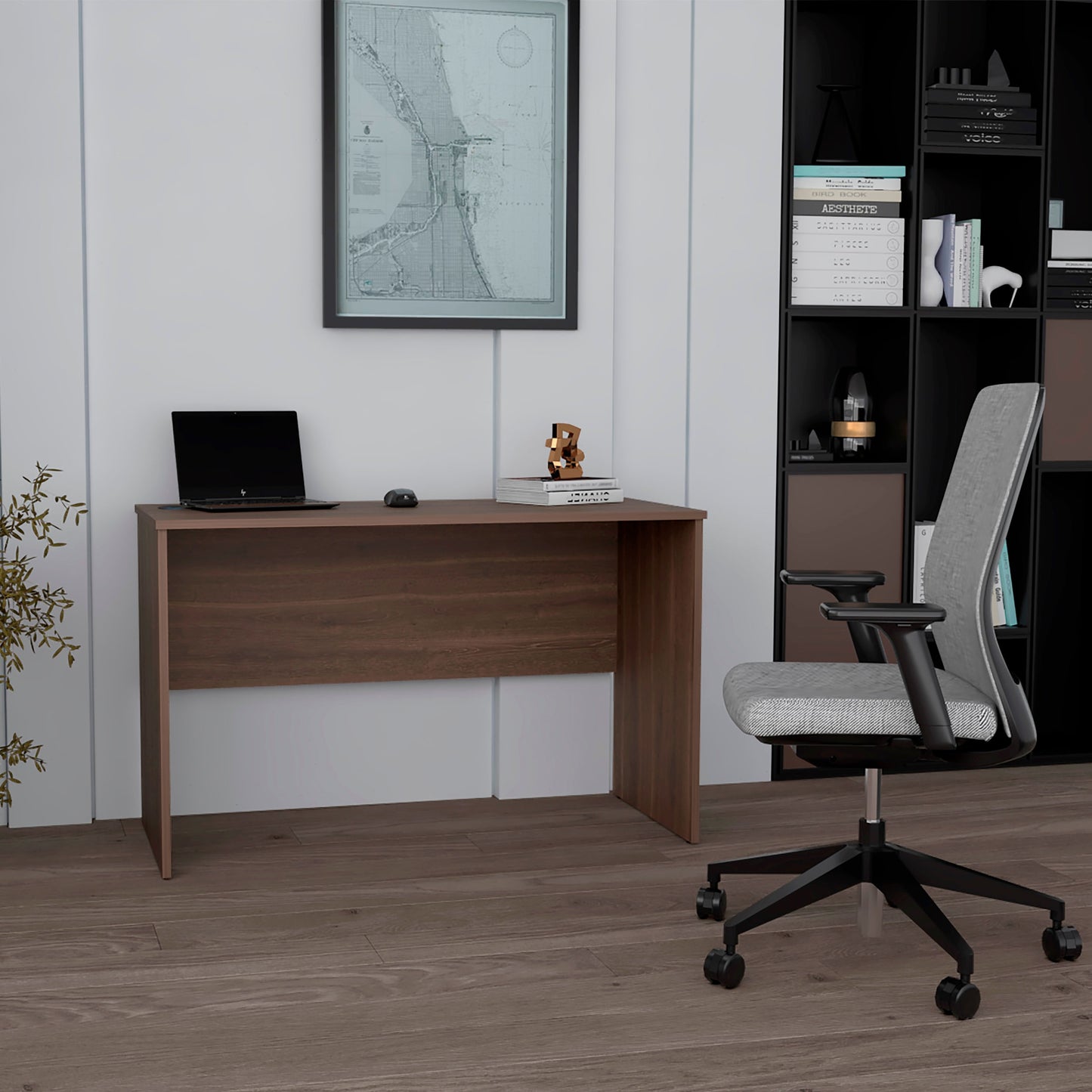 Mesa Escritorio Malibu 75X120X53 Rta Milan Zf