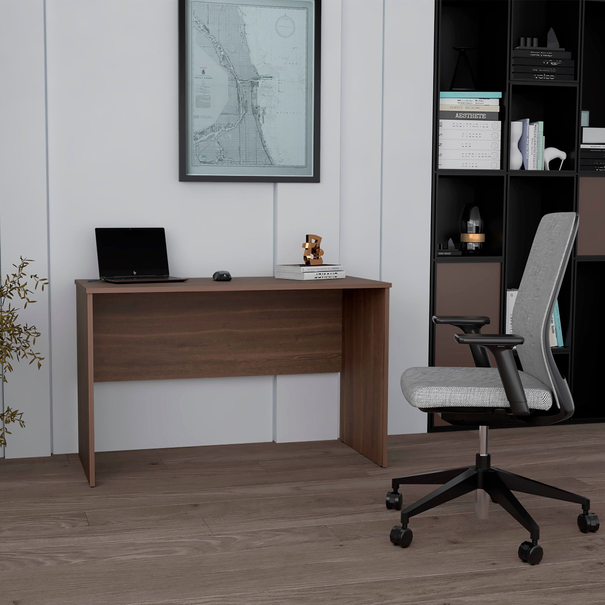 Mesa Escritorio Malibu 75X120X53 Rta Milan Zf