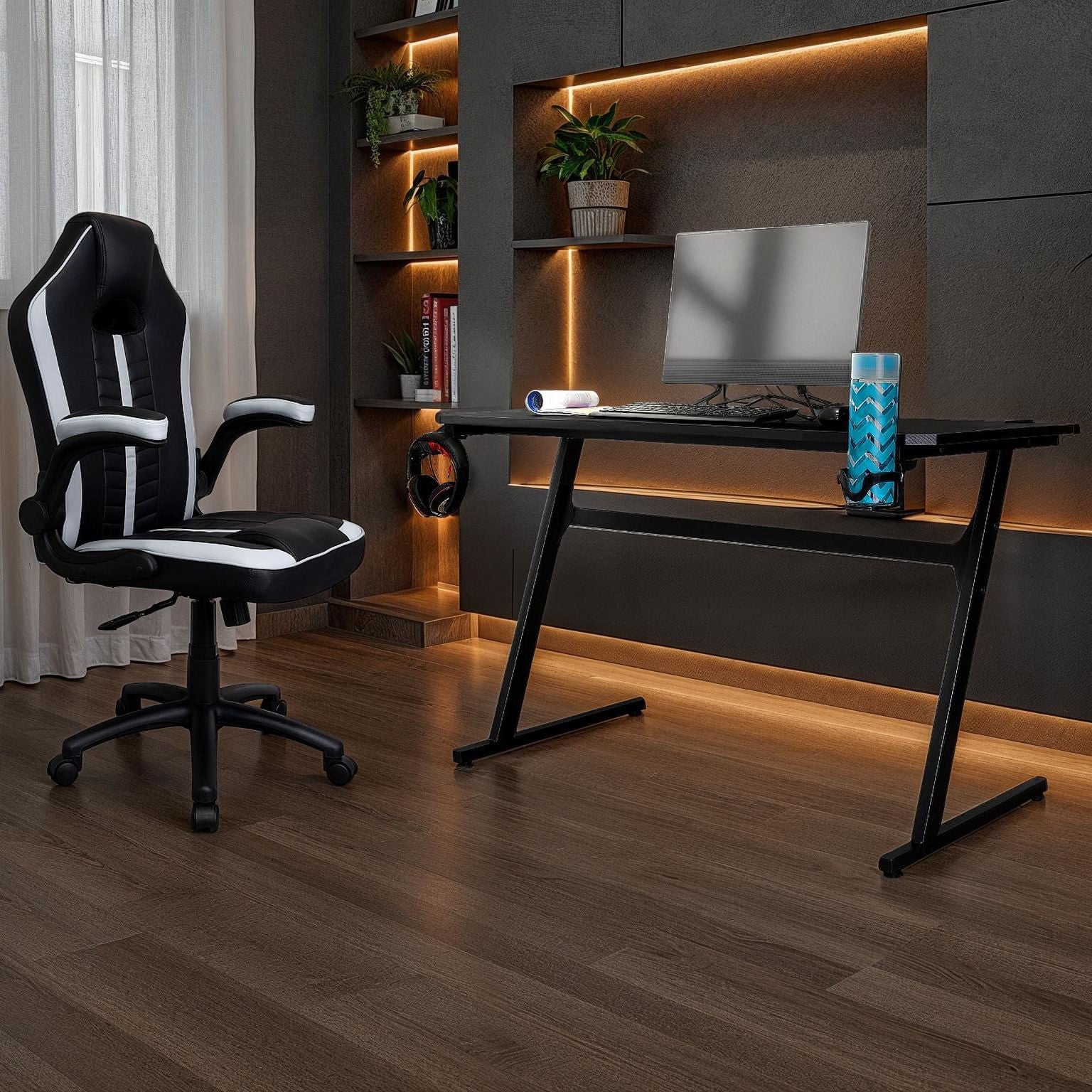 Escrotorio Gamer Racer 120X60X75 Rta Negro