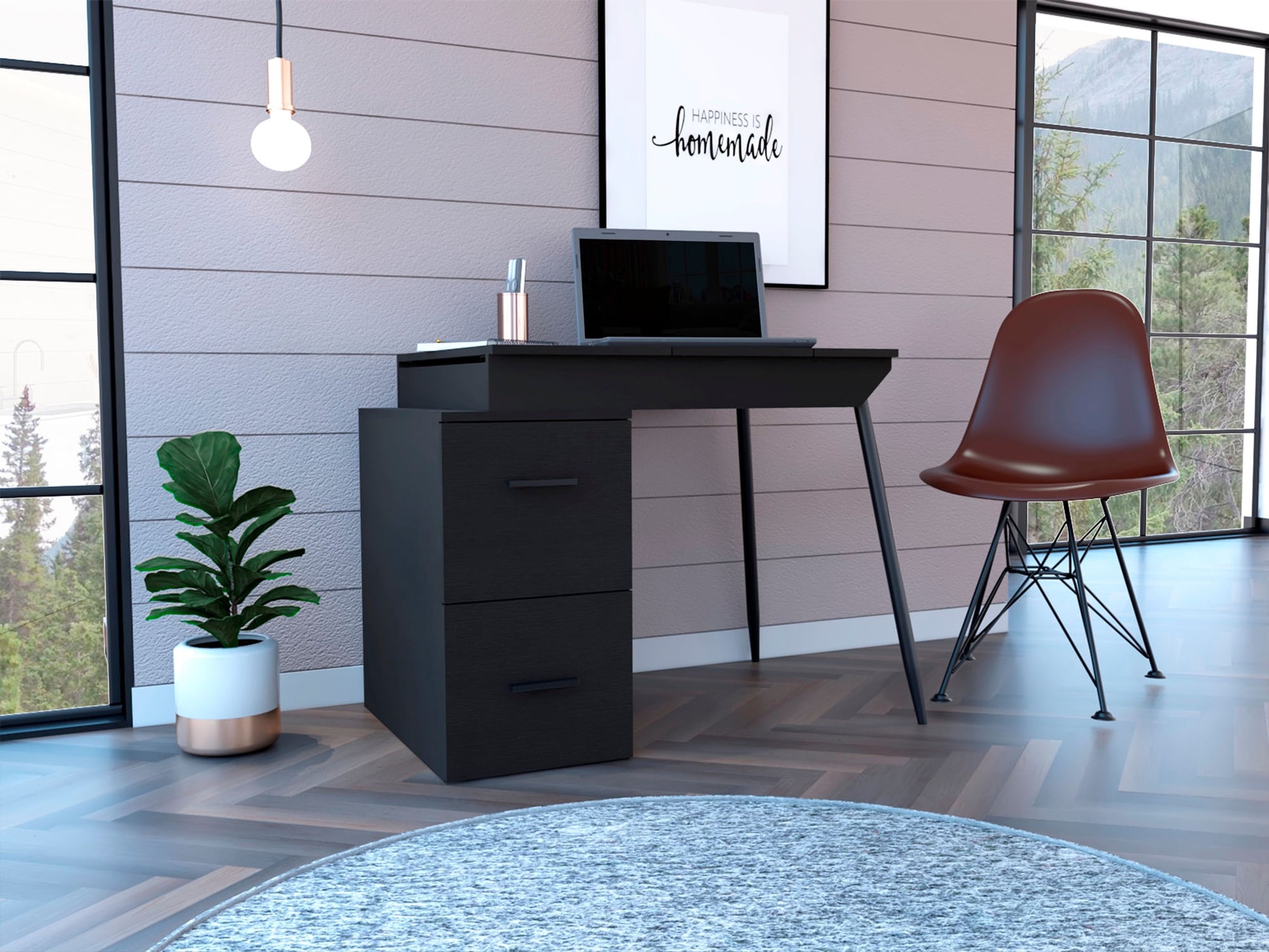 Escritorio Office Conect 90 Funcional Rta Wengue