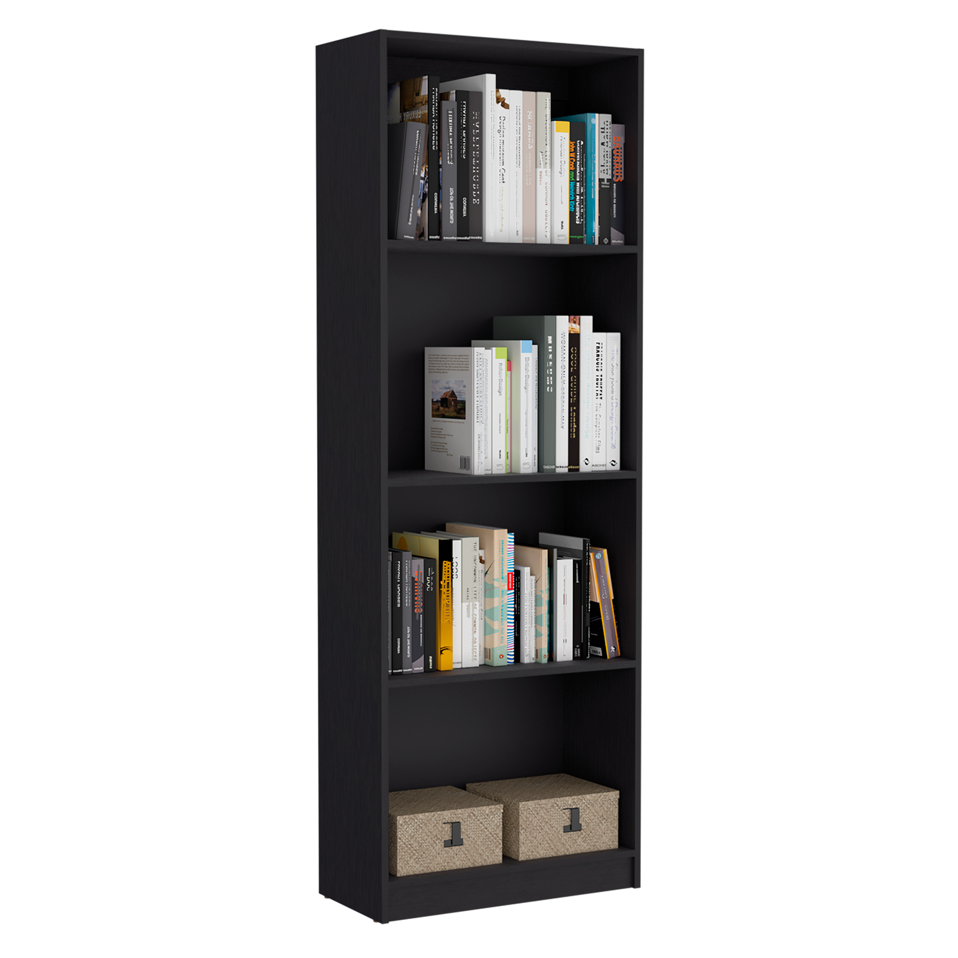 Estante Home E1 4 Espacios 180 X 62 Rta Wengue