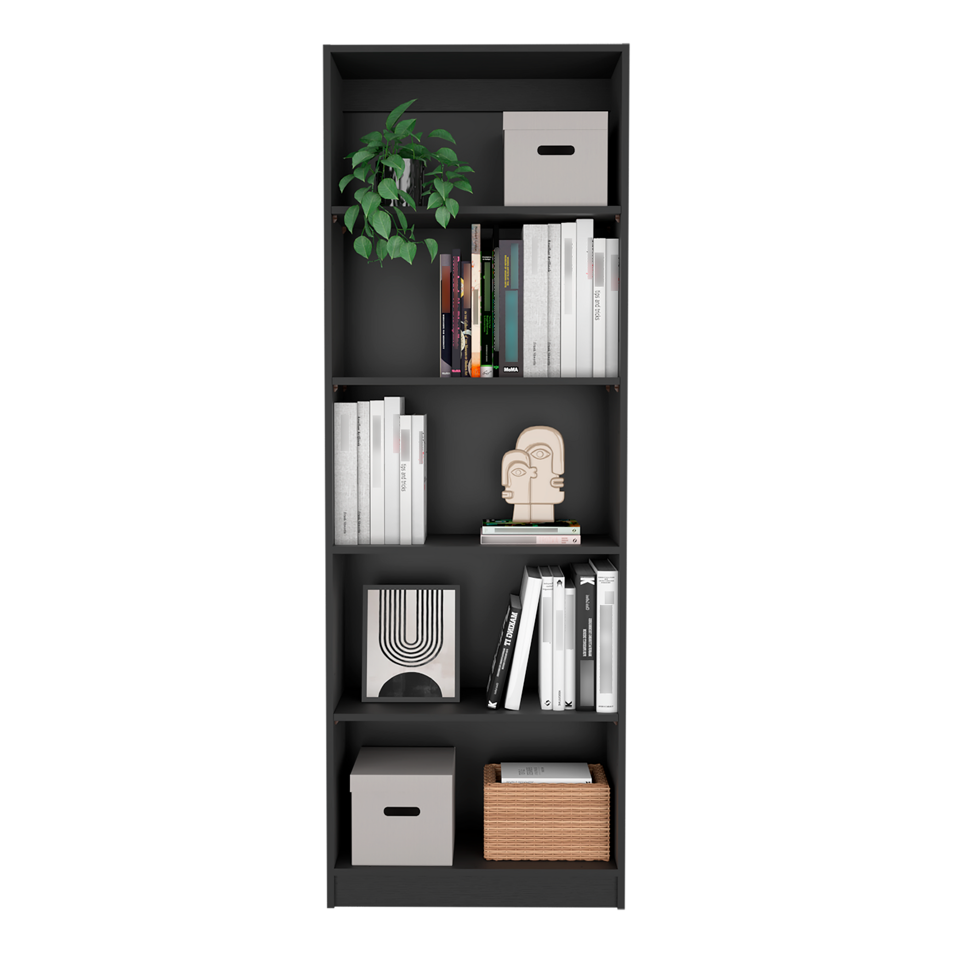Estante Home E3 5 Espacios 180 X 62 Rta Wengue
