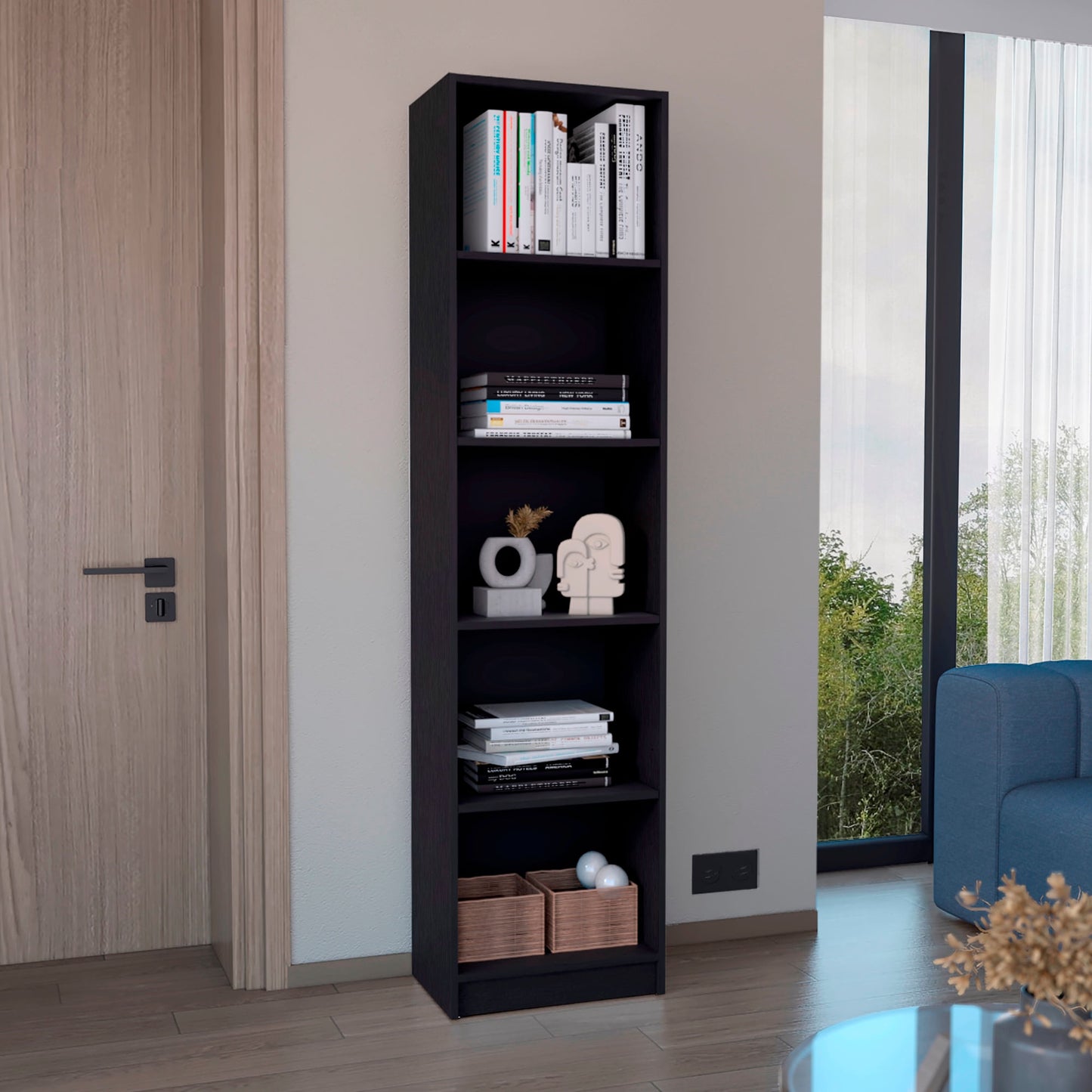 Estante Home E2 5 Espacios 180 X 45 Rta Wengue