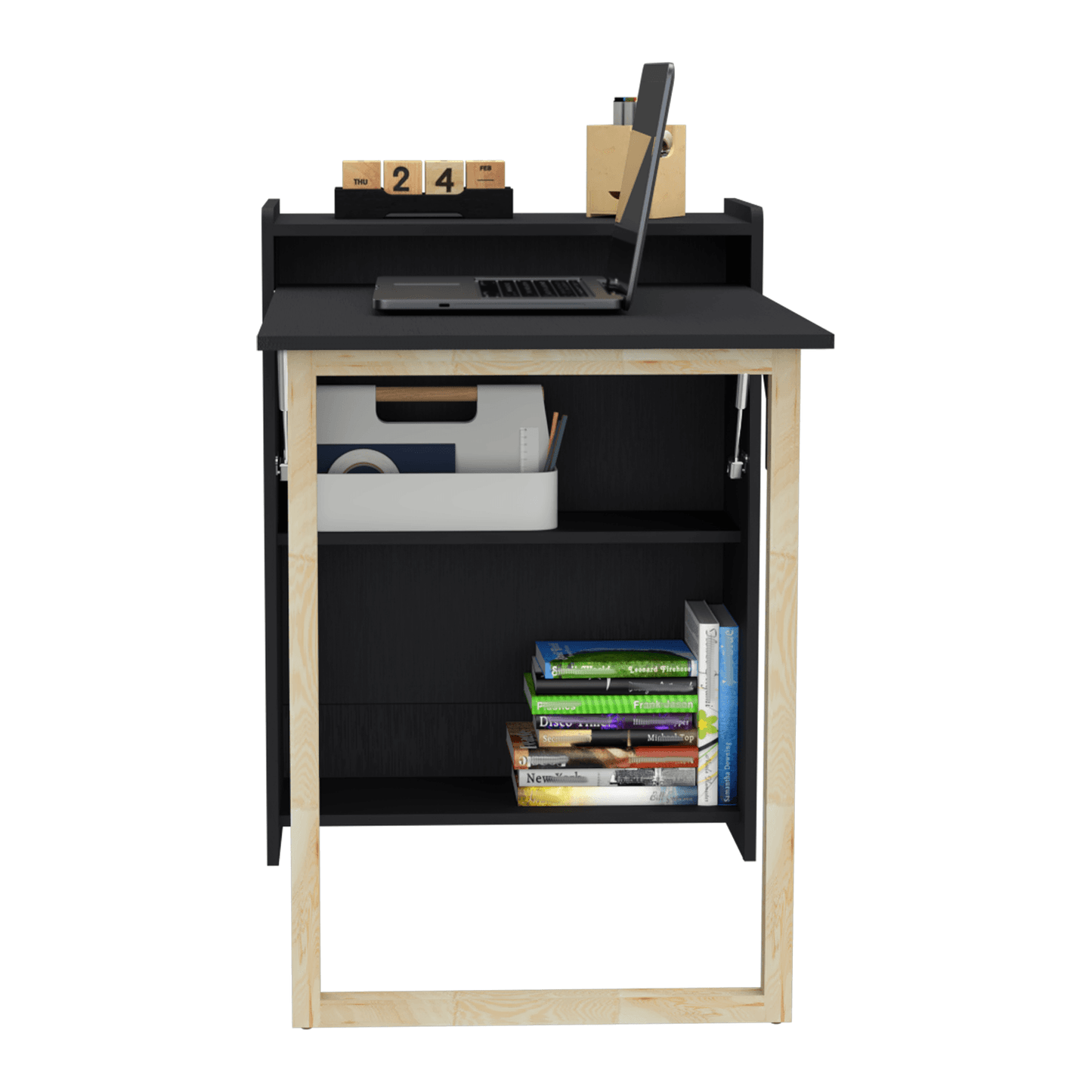 Escritorio Plegable Lesli 85X63X30 Rta Wengue