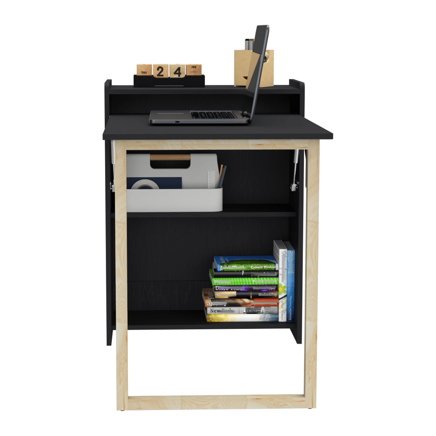 Escritorio Plegable Lesli 85X63X30 Rta Wengue