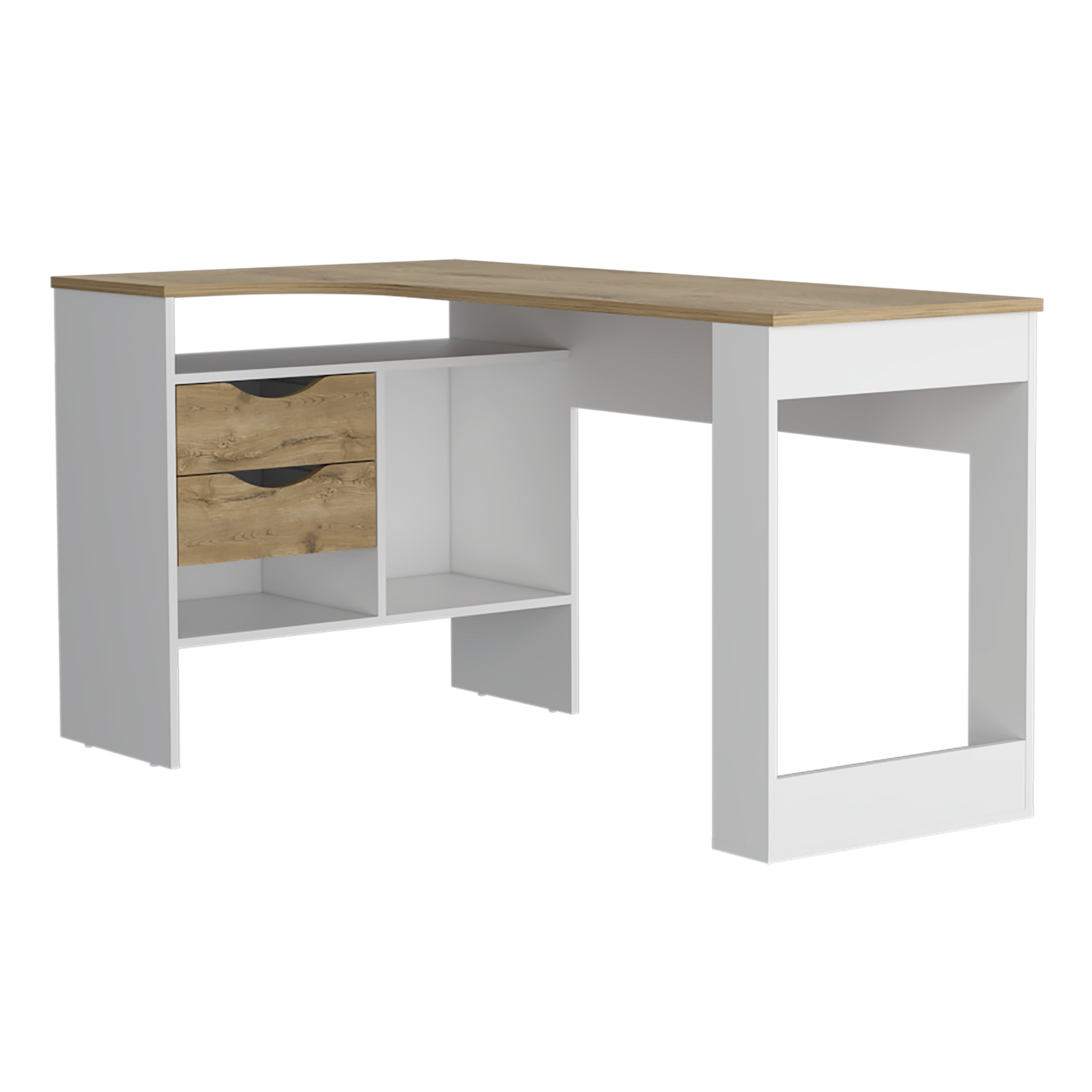 Escritorio Noah 145 X 81 X 76 Rta Macadamia Blanco