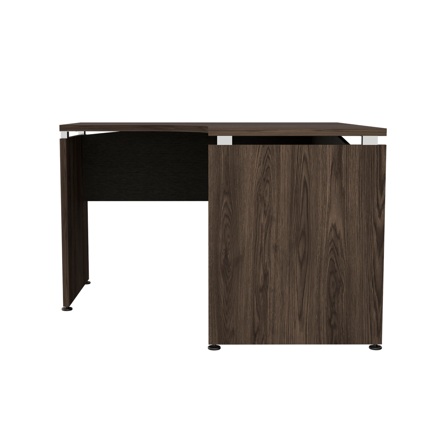 Escritorio Home Office L 120 Rta Milan Wengue