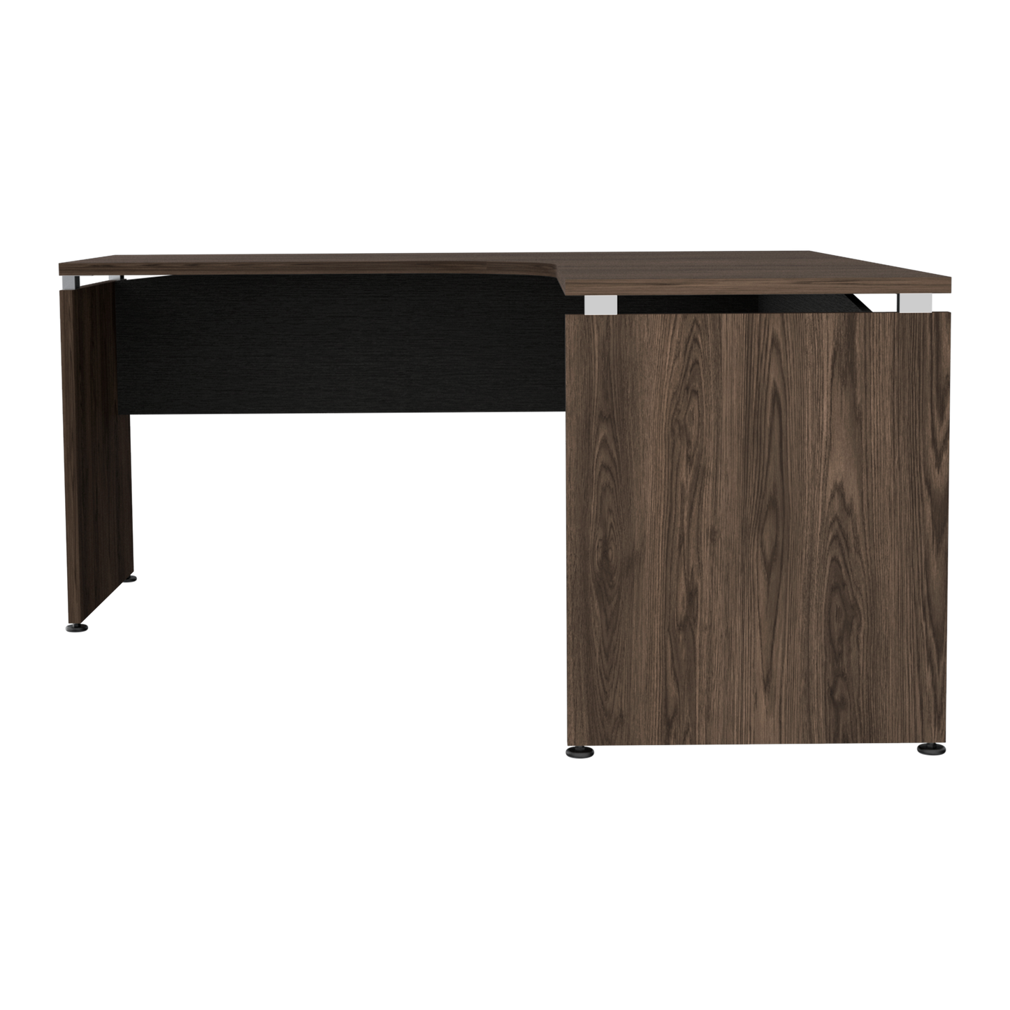 Escritorio Home Office L 160 Rta Milan + Wengue