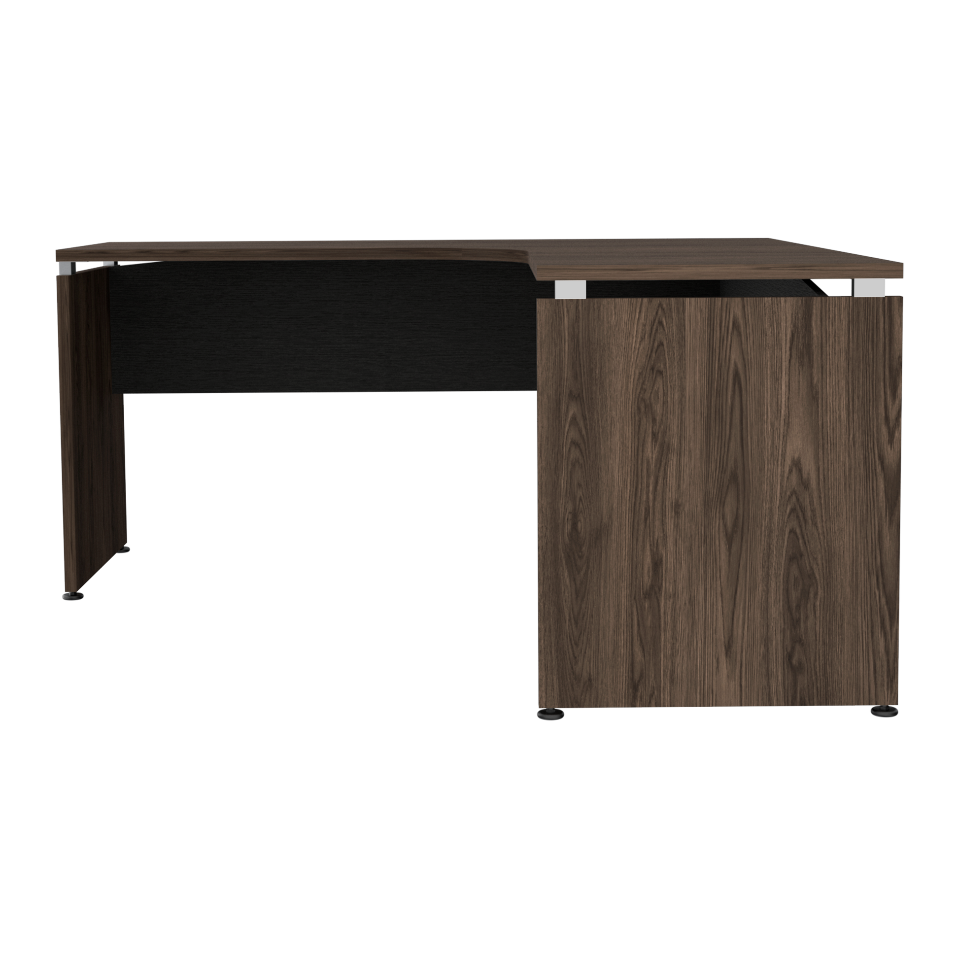 Escritorio Home Office L 160 Rta Milan + Wengue