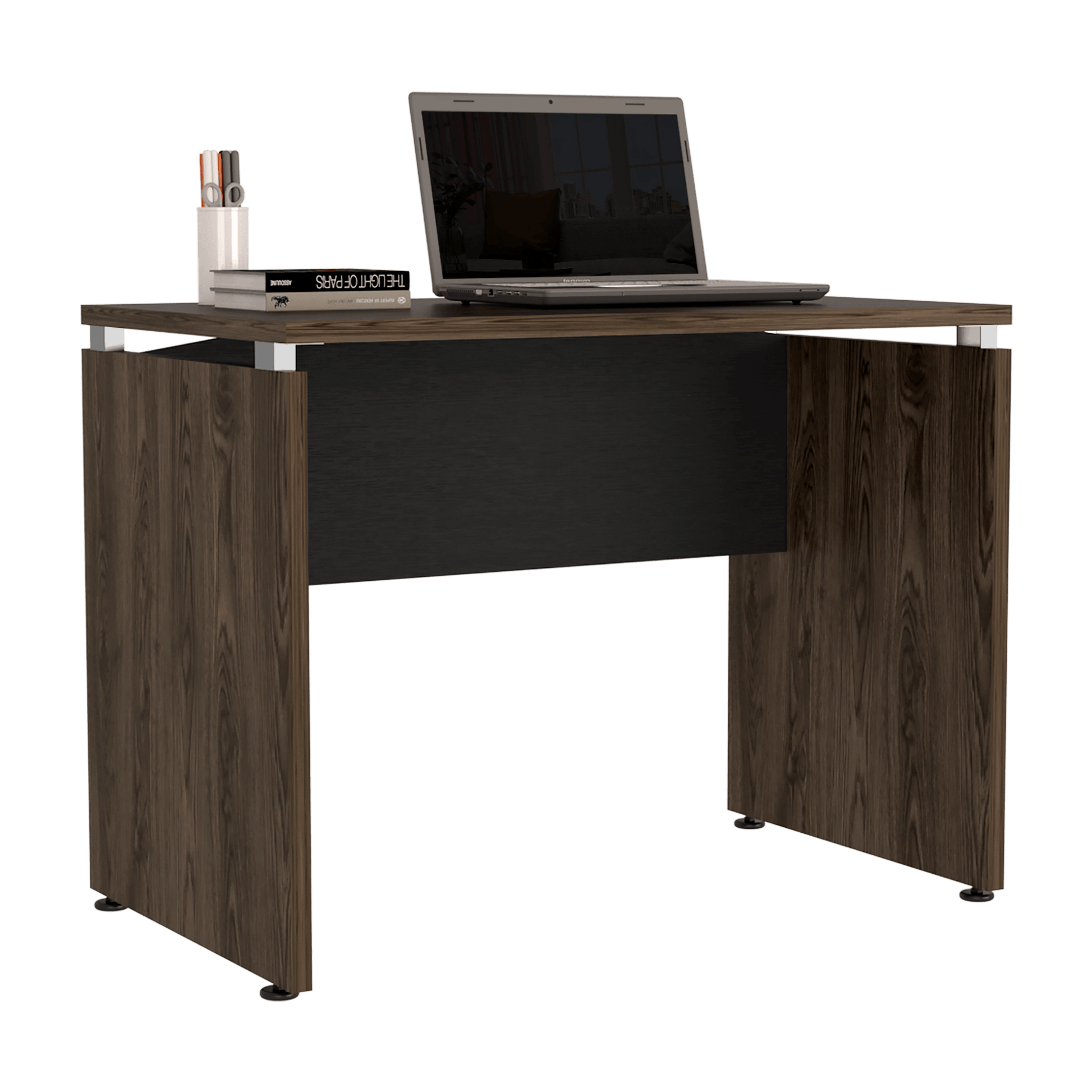 Mesa Escritorio Home Office M100X75X60 Rta Wengue Milan
