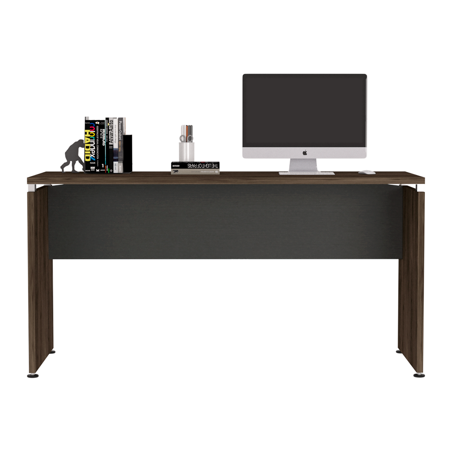 Mesa Escritorio Home Office M150 Rta Wengue + Milan