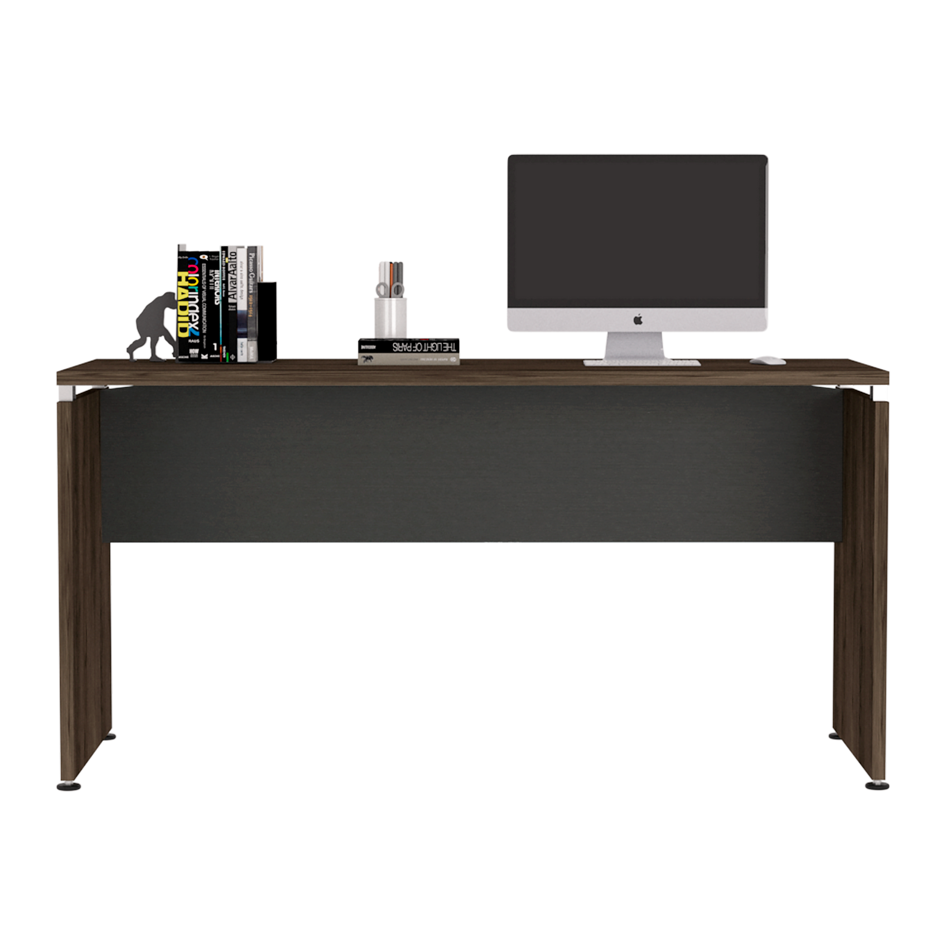 Mesa Escritorio Home Office M150 Rta Wengue + Milan