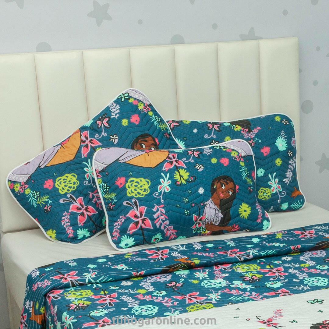 Cubrelecho Prensado Cama Sencilla Disney Encanto Sisters Blanco Estampados Animados