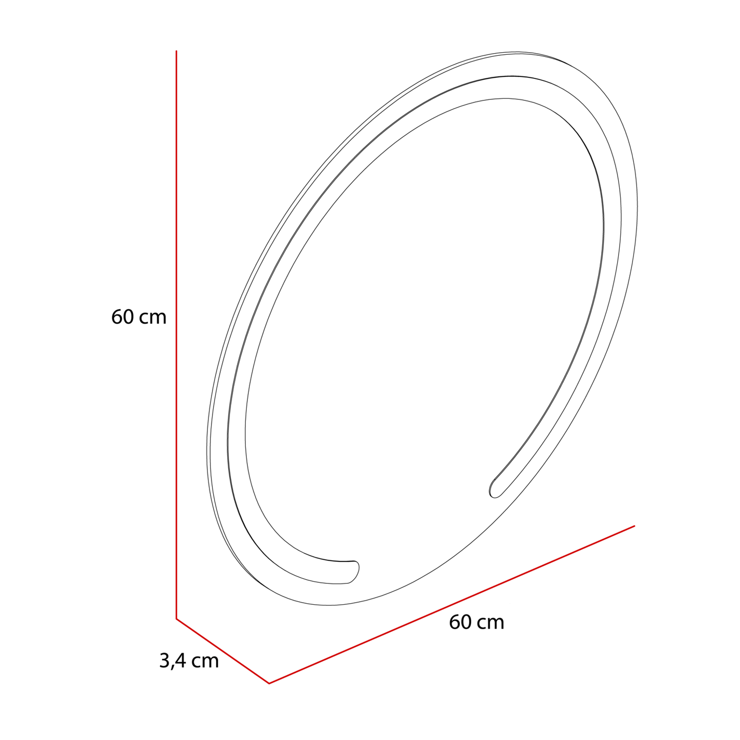 Espejo Ovalle Led+Touch