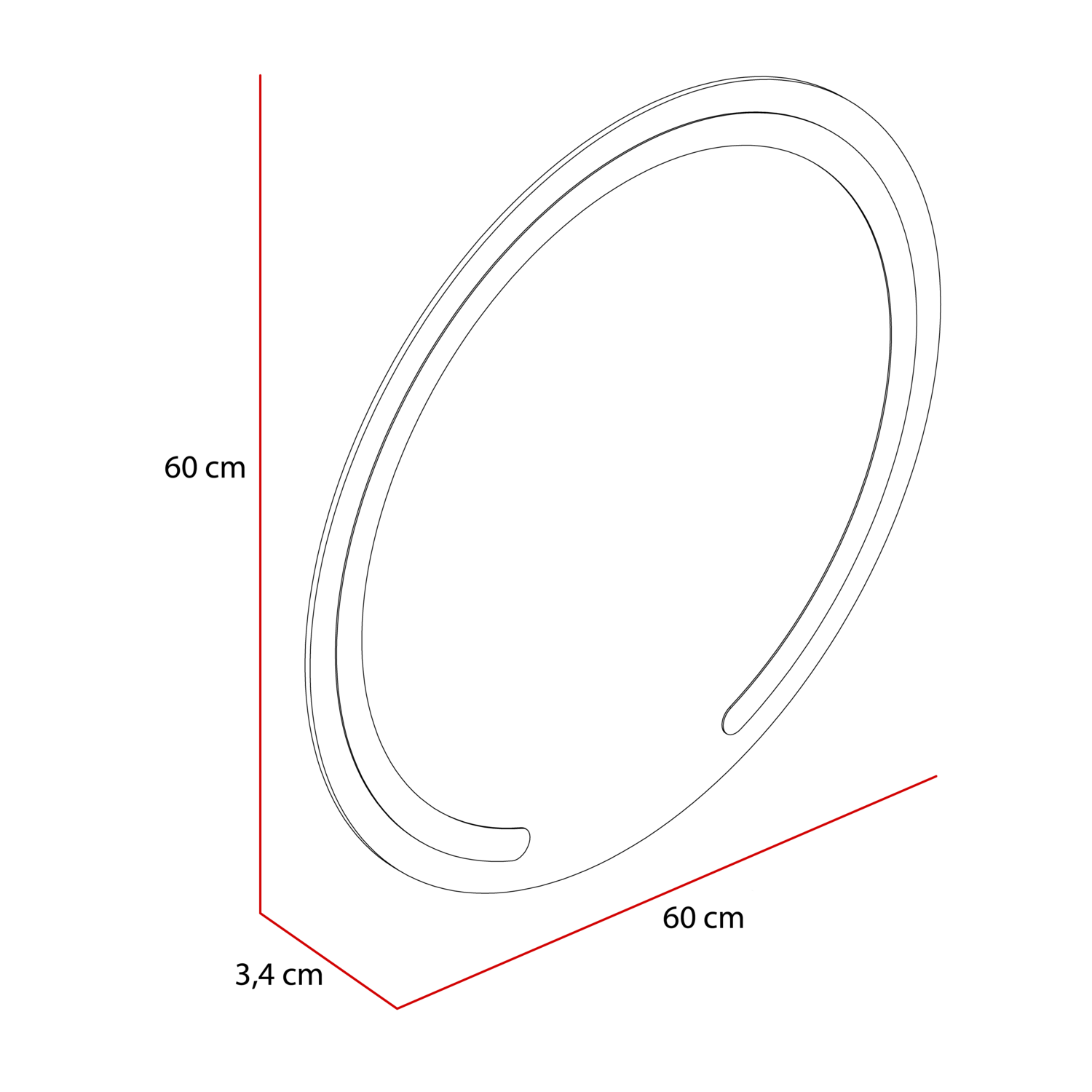 Espejo Ovalle Led+Touch