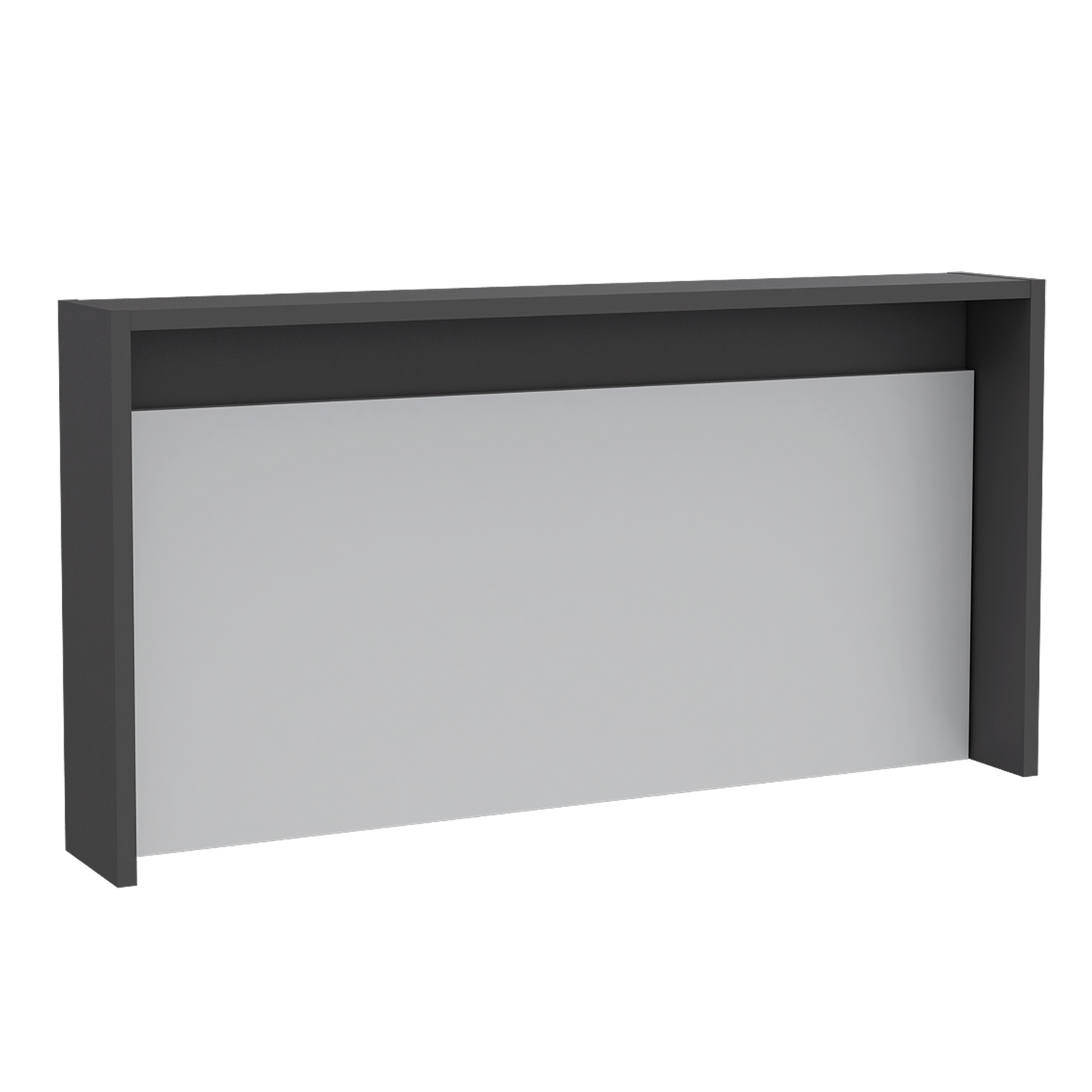 Escritorio The Wall Plomo+Blanco