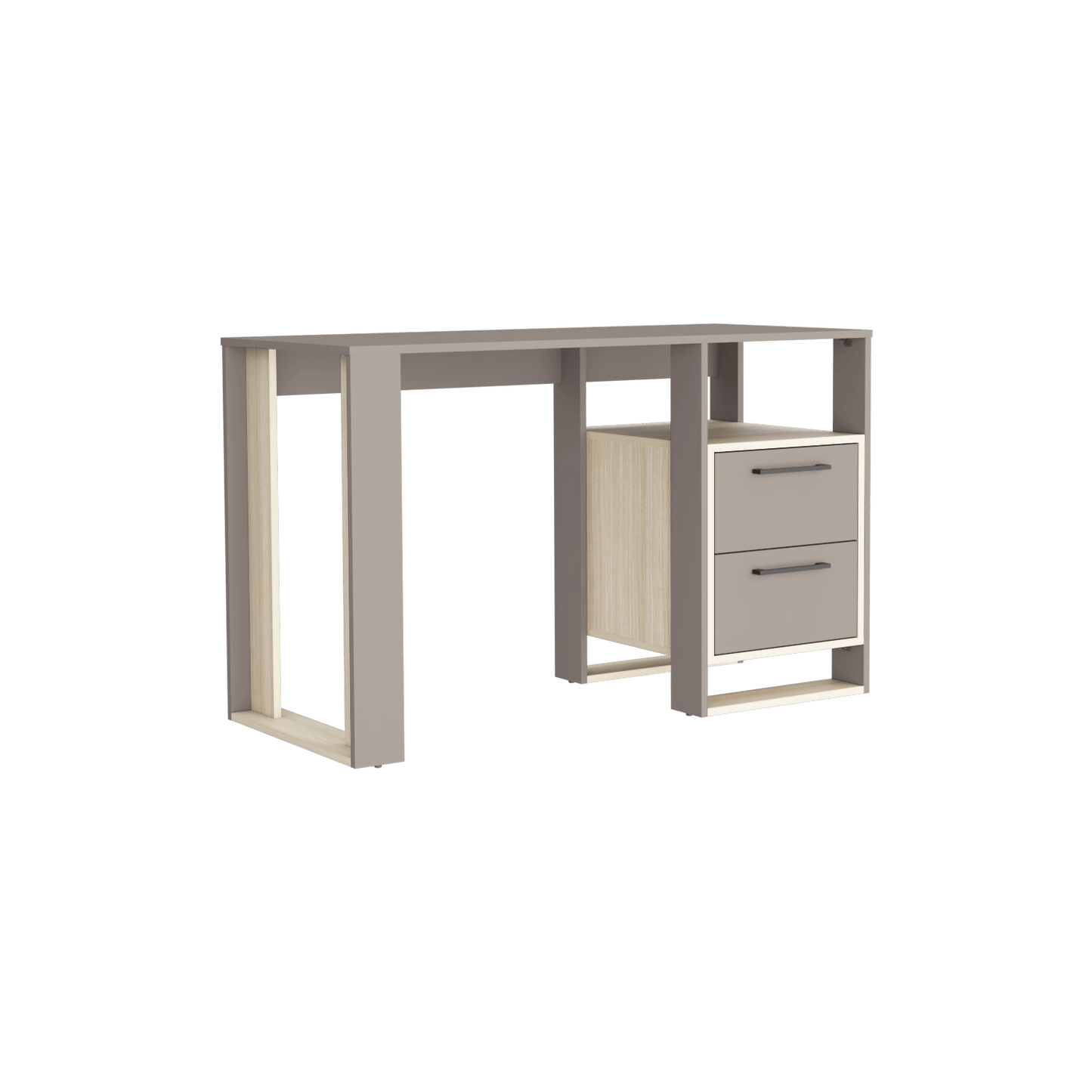 Escritorio Verlot 75X120X52 Rta Taupe + Mallado