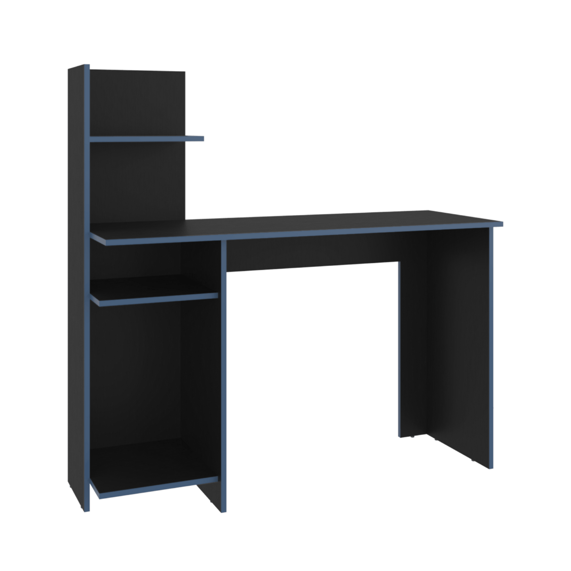 Escritorio Gamer 120 Vilna 120X120X45 Rta Wengue Azul