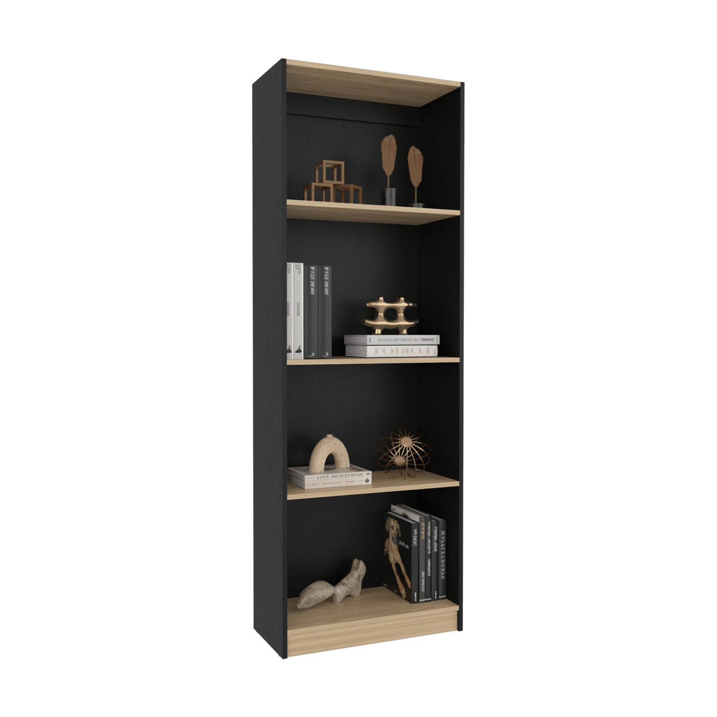 Estante Home E1 4 Espacios 180X62X29 Rta Wengue Fresno