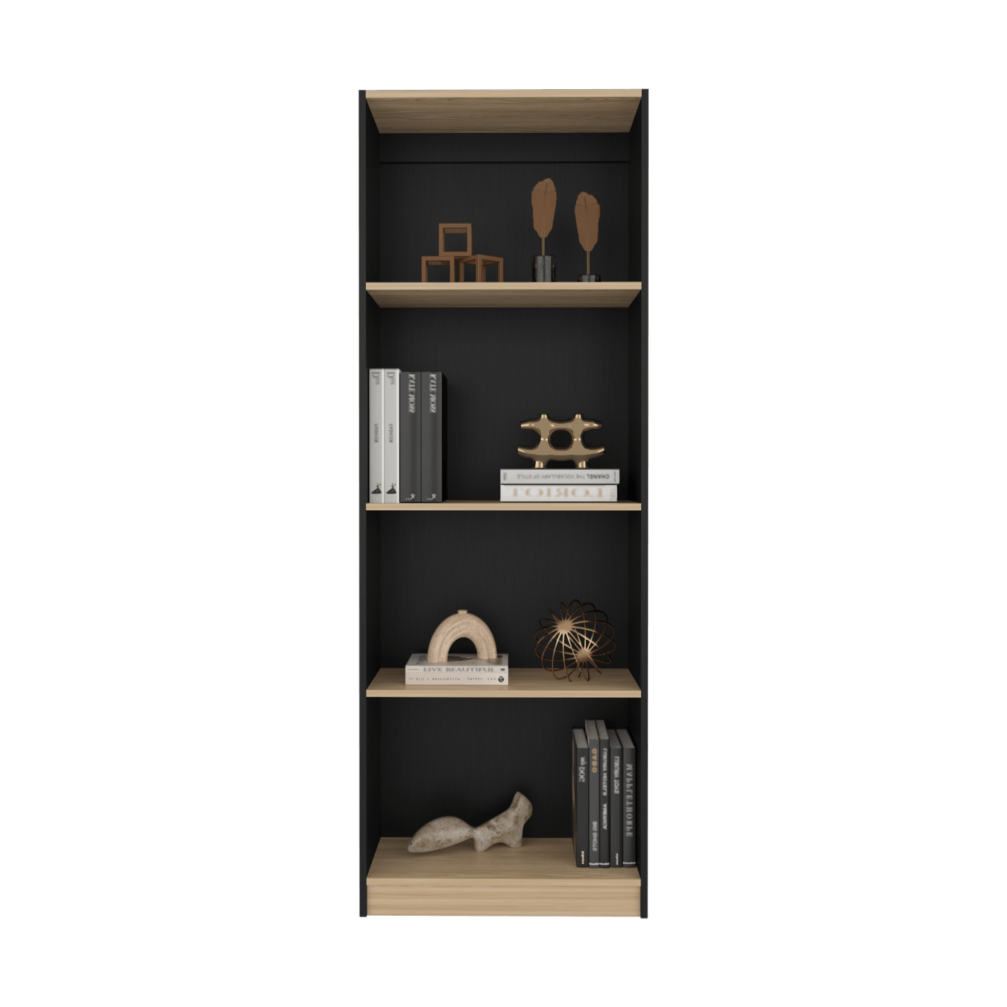 Estante Home E1 4 Espacios 180X62X29 Rta Wengue Fresno