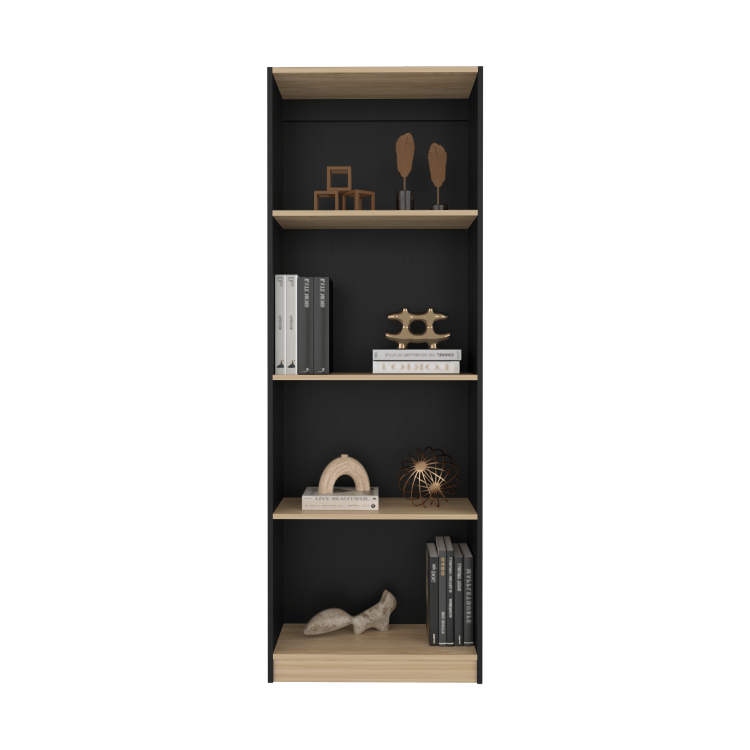 Estante Home E1 4 Espacios 180X62X29 Rta Wengue Fresno