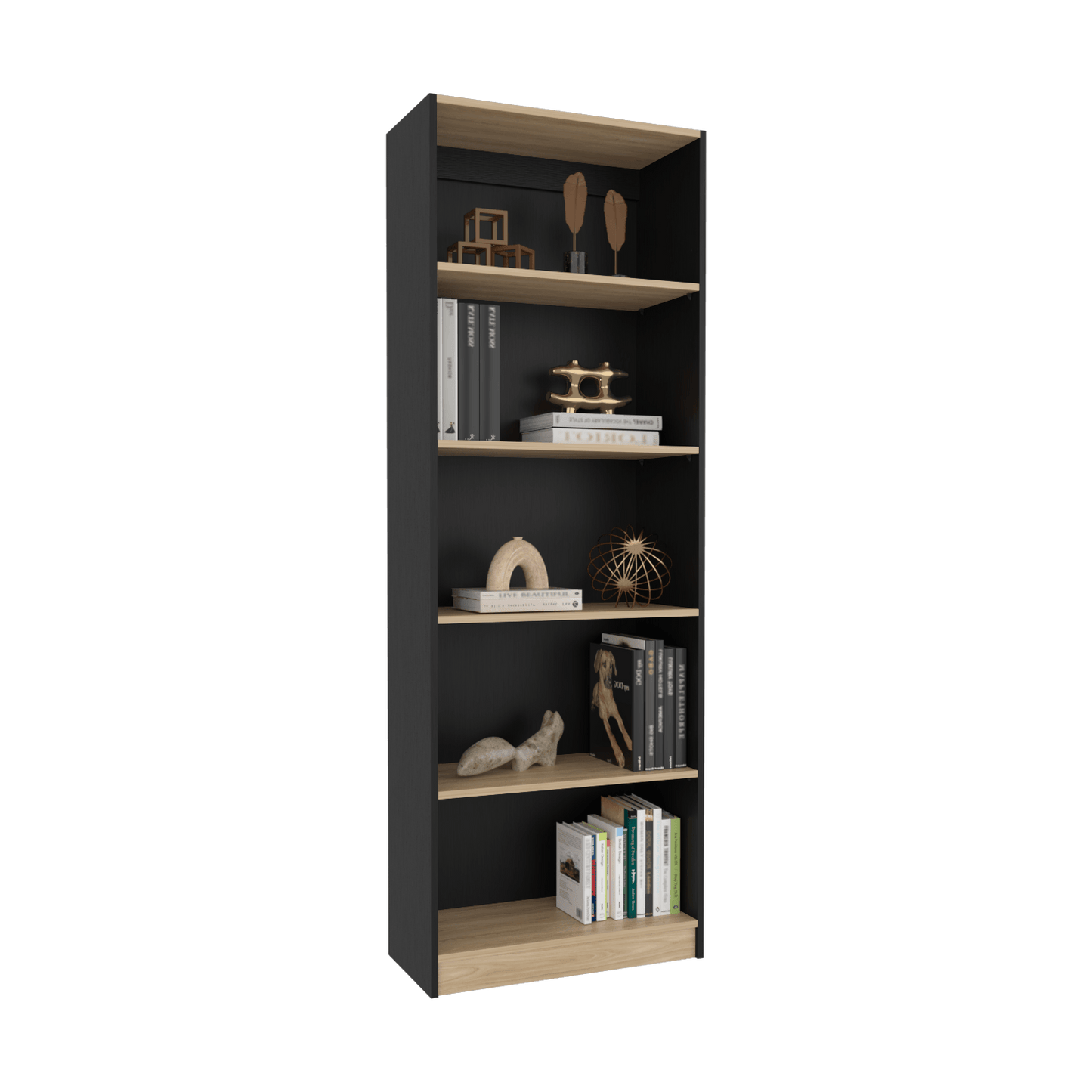 Estante Home E3 5 Espacios 180X628X29 Rta Wengue Fresno