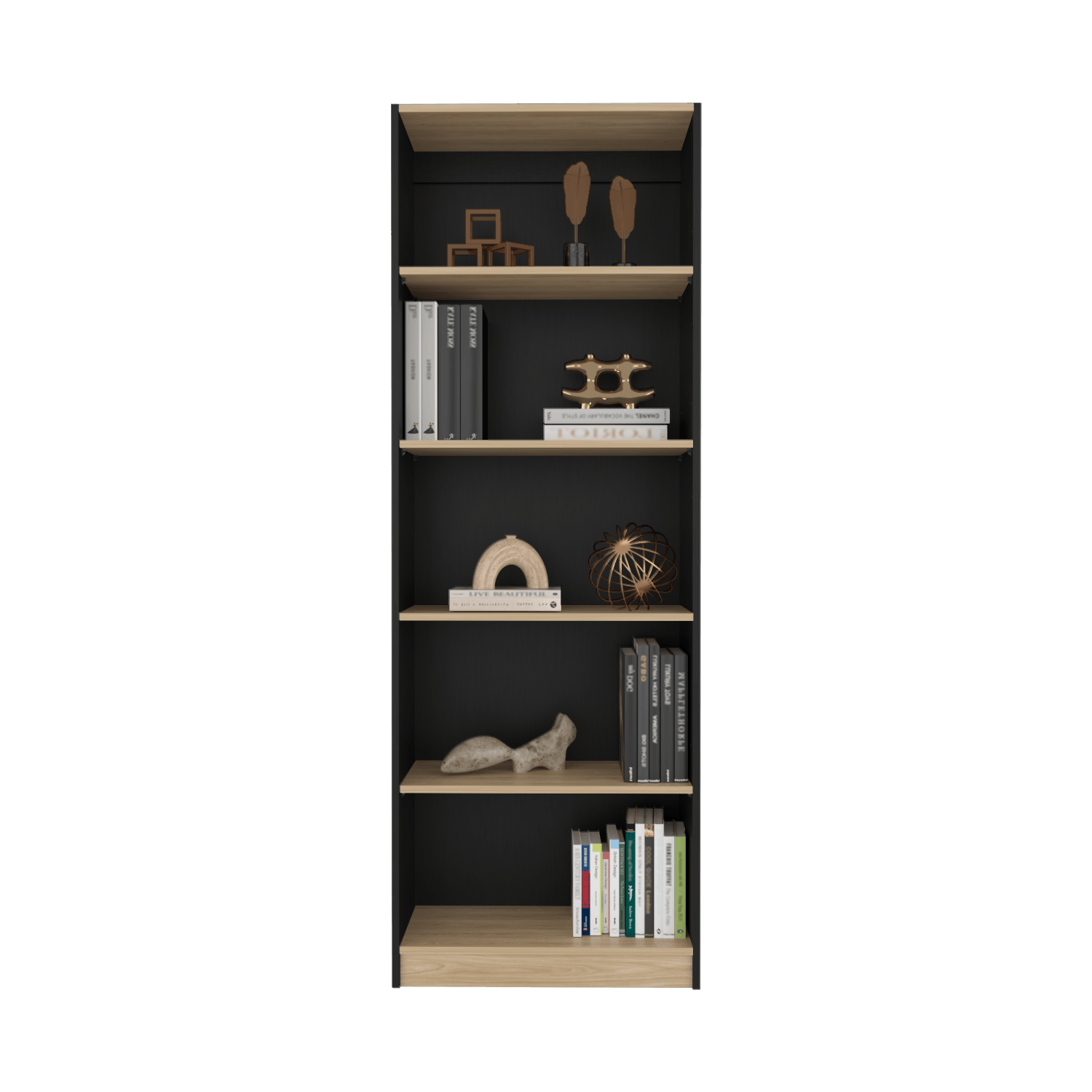 Estante Home E3 5 Espacios 180X628X29 Rta Wengue Fresno