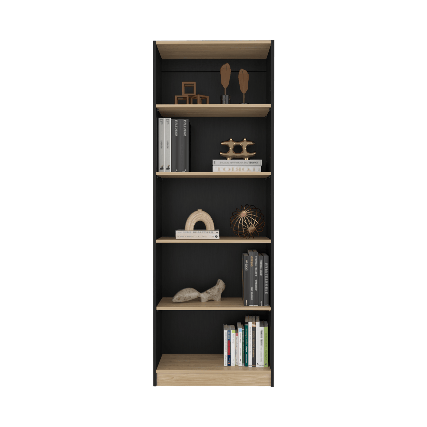 Estante Home E3 5 Espacios 180X628X29 Rta Wengue Fresno