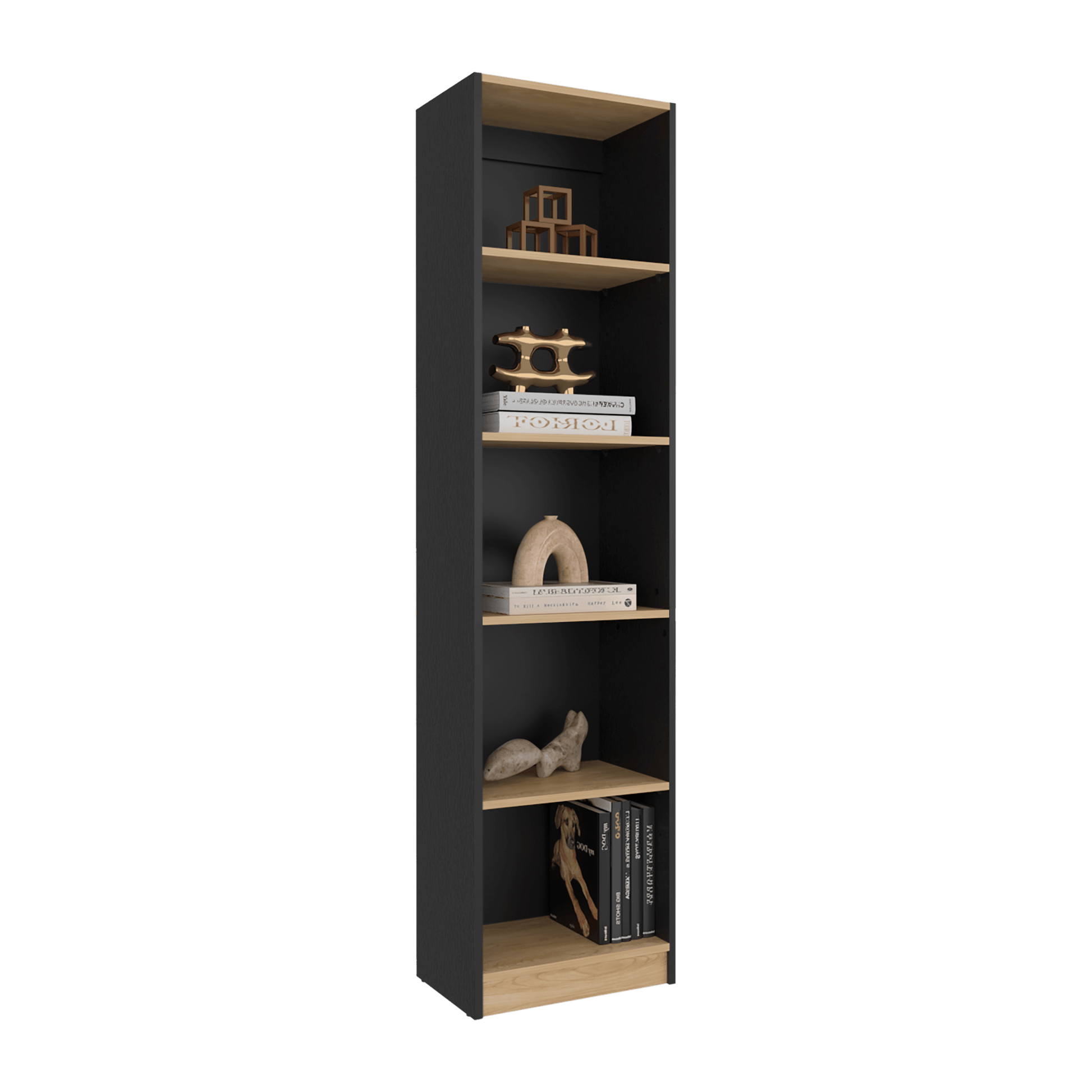 Estante Home E2 5 Espacios 180X45 Rta Wengue Fresno Europeo