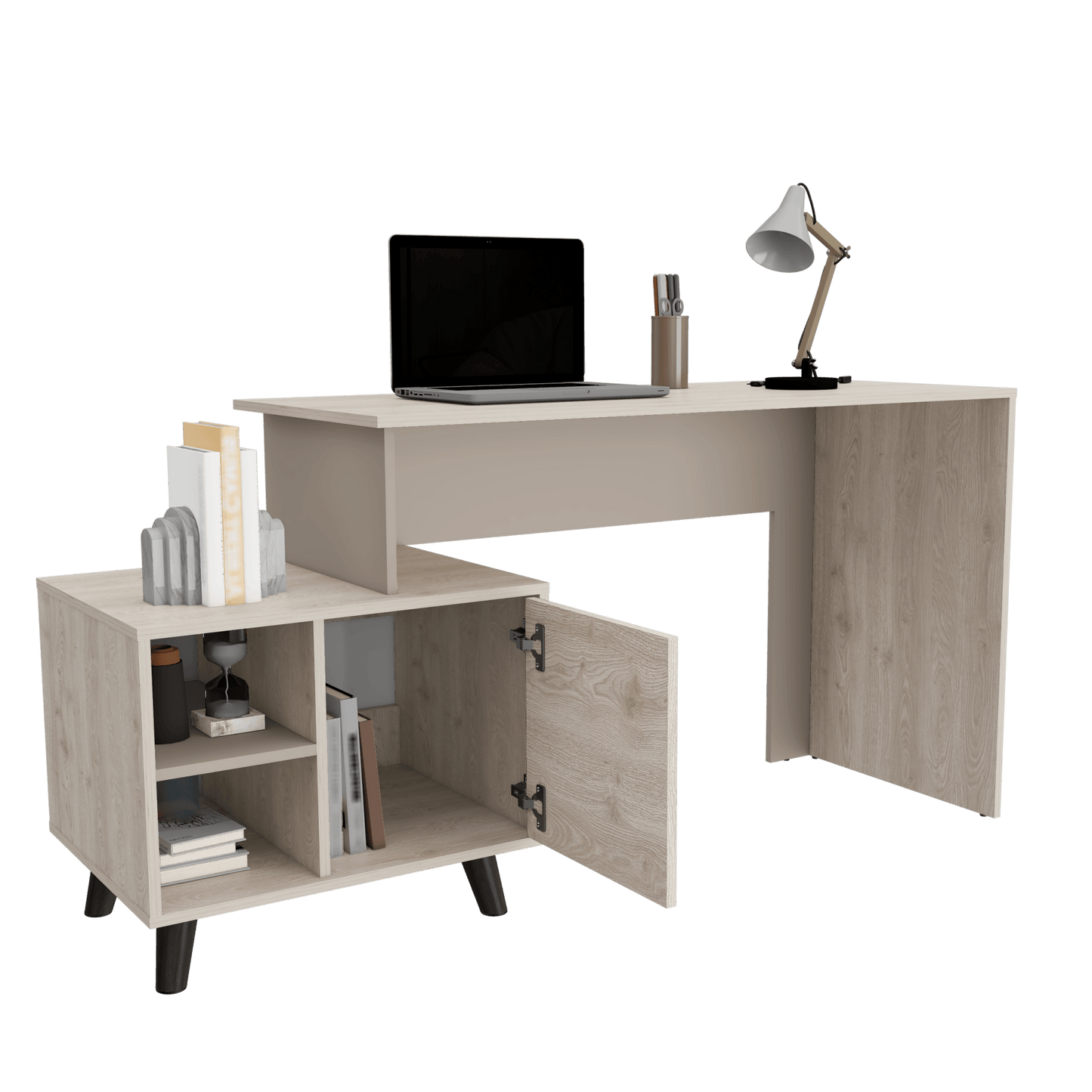 Escritorio Leira 150 1Puerta  75X151 Rta Bardolino Taupe