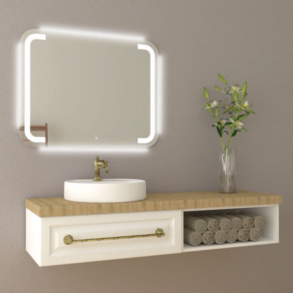 Espejo Brown Led+Touch