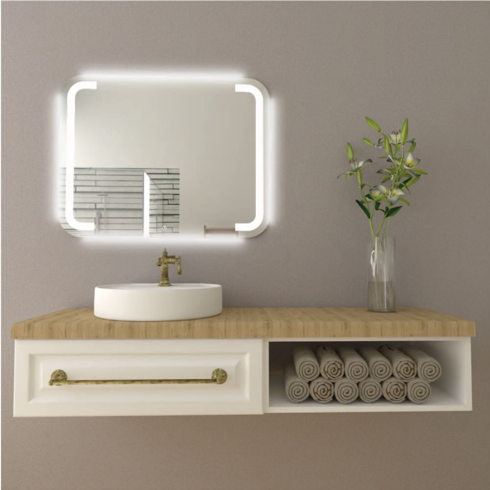 Espejo Brown Led+Touch