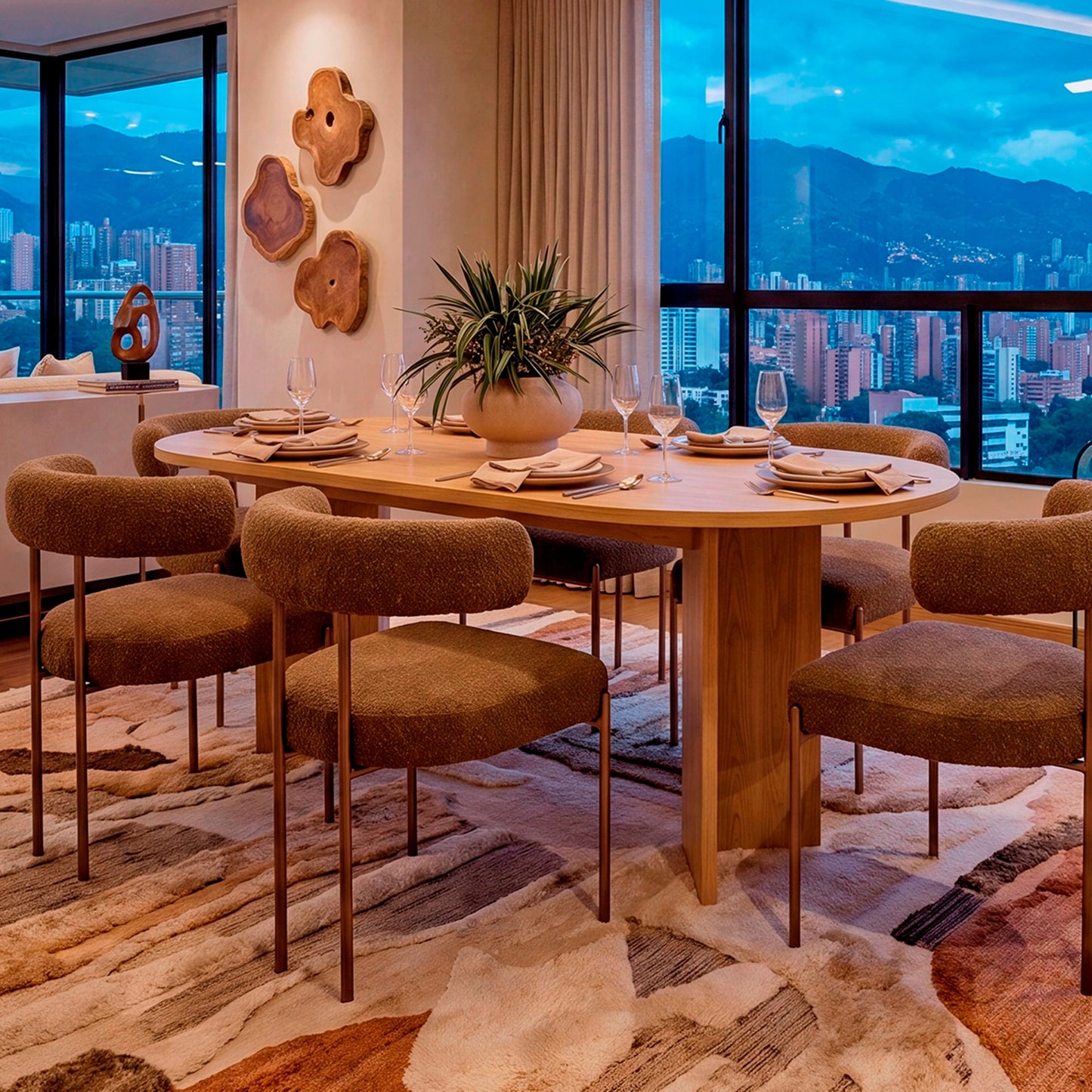 Comedor Ted 74X187X70 Rta Fresno Eu