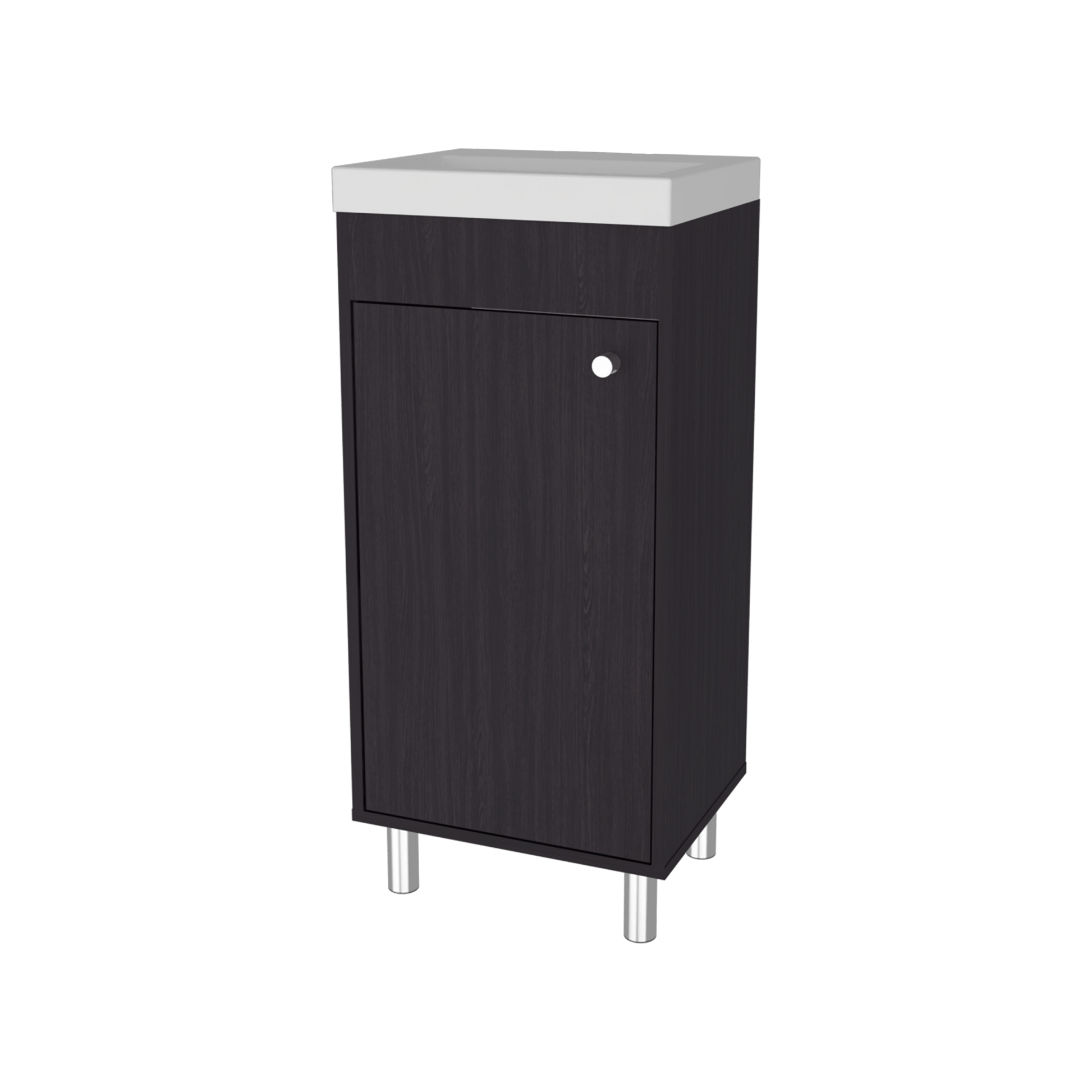 Mueble De Baño Rivera  84X40X32 Rta Wengue Zf