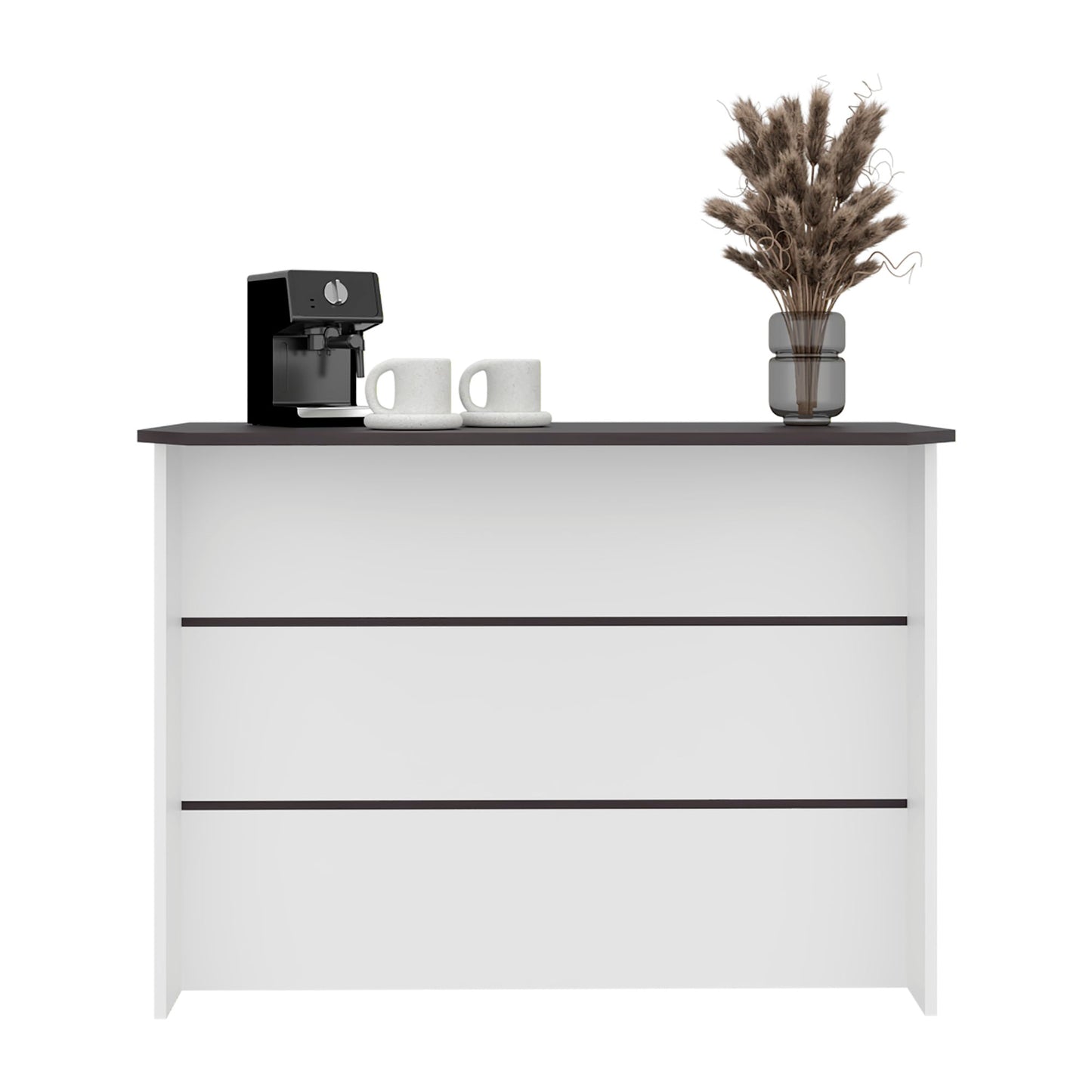 Barra Auxiliar Fendi 90X120X60 Rta Blanco Wengue Zf